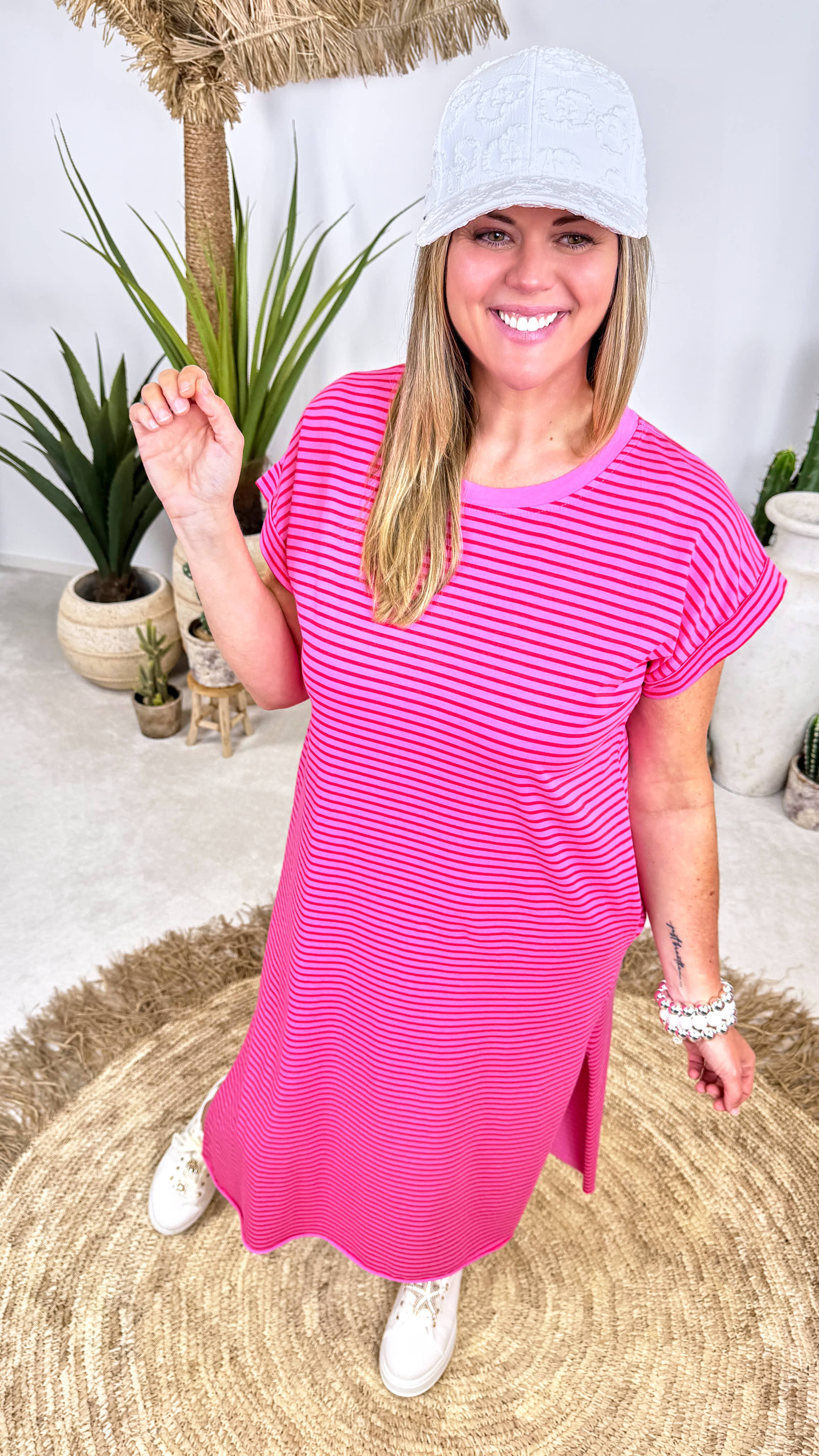 Kleid Fresh Stripes *Pink*