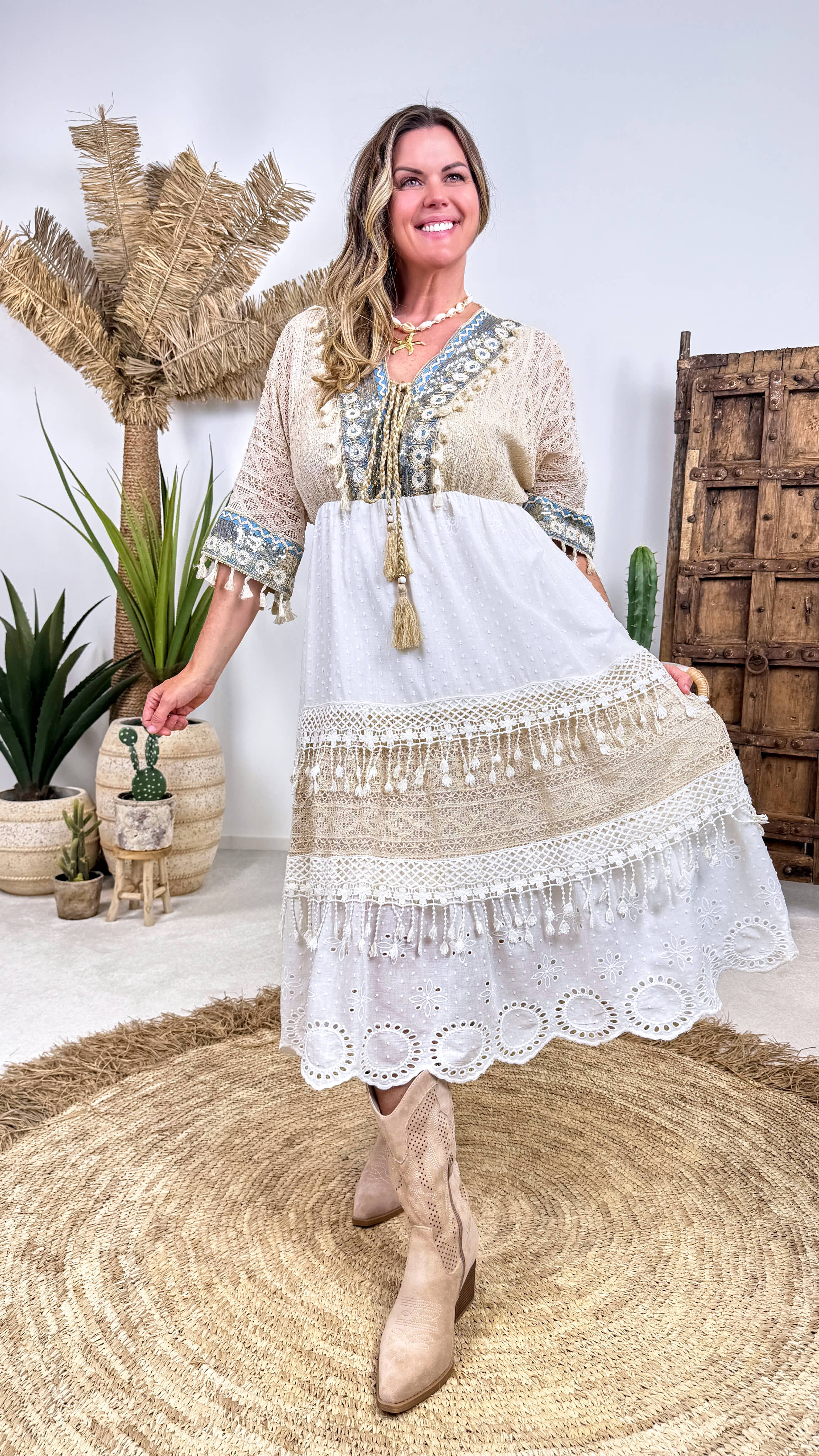 Tunika Kleid Boho Sea