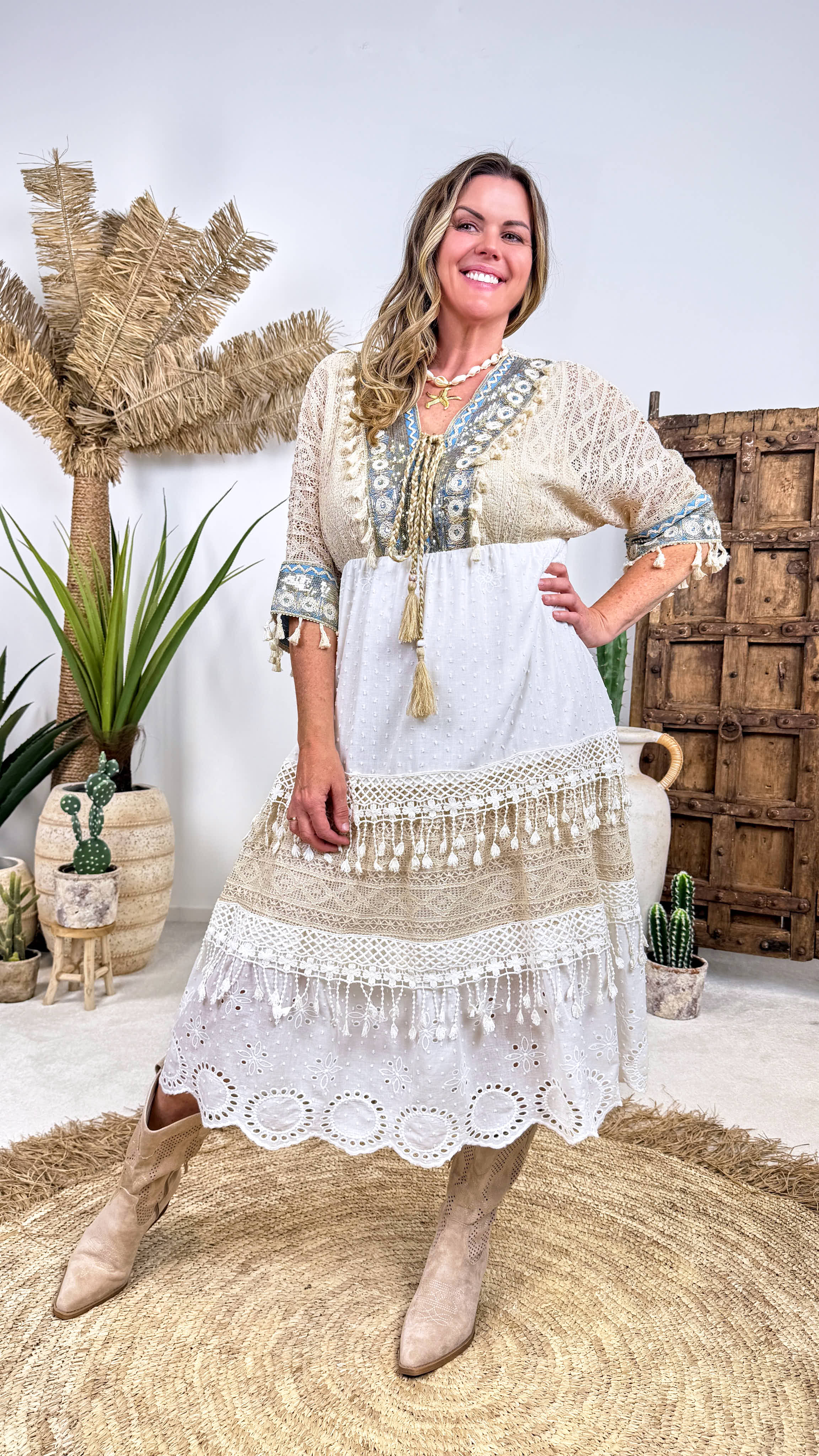 Tunika Kleid Boho Sea