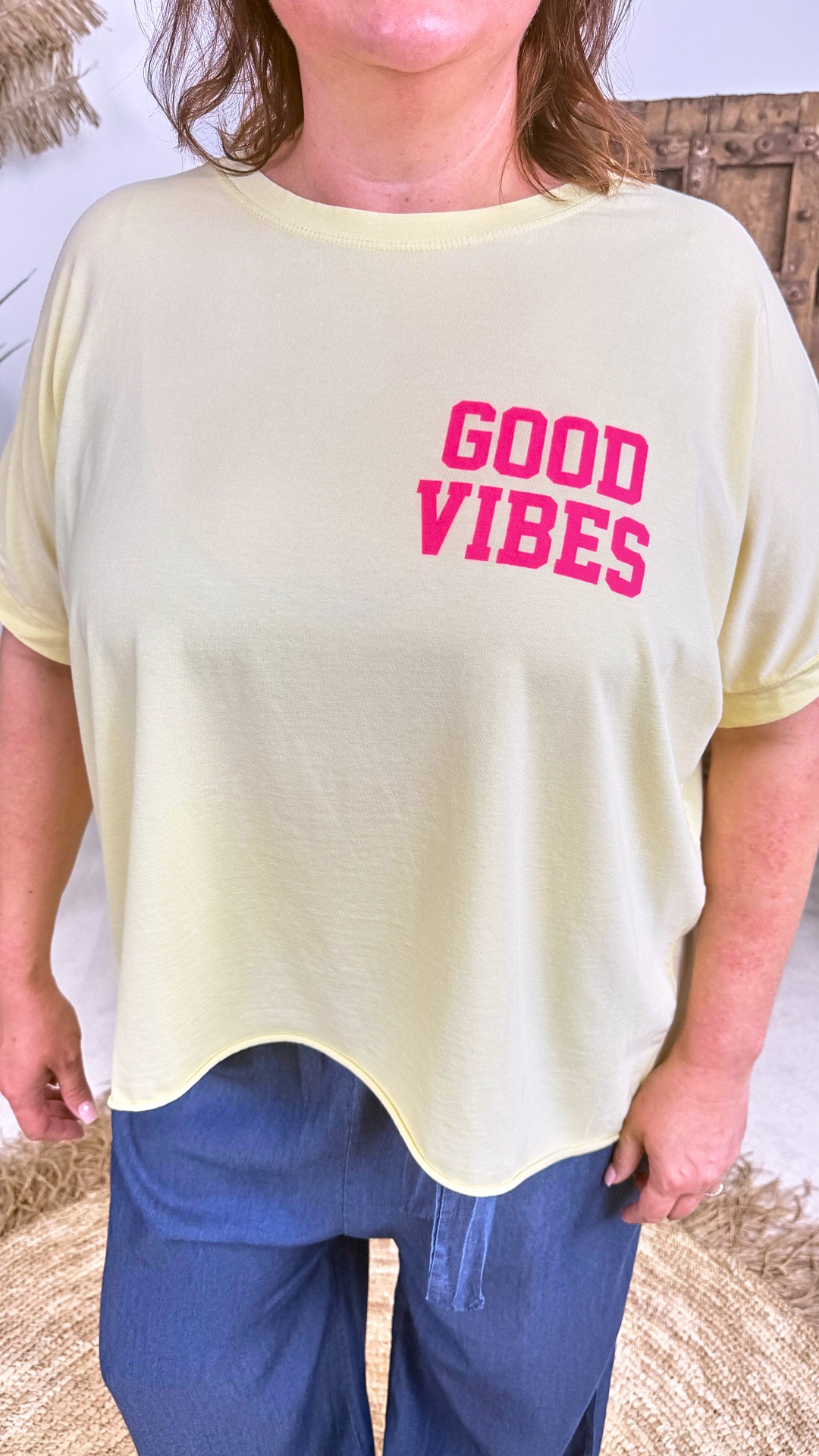 T-Shirt Positive Mood *Gelb*