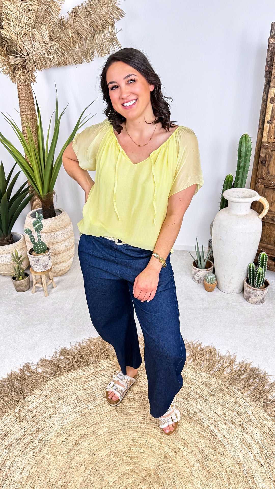 Seidenbluse Santorini *Gelb*