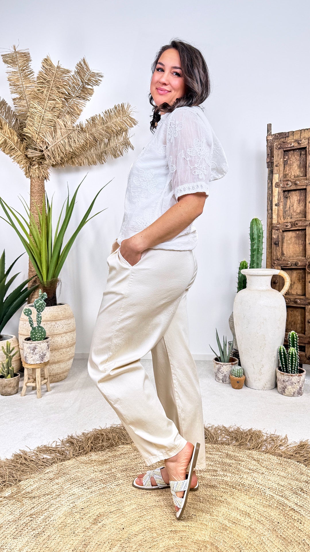 Bluse Firenze Bloom *Weiß*