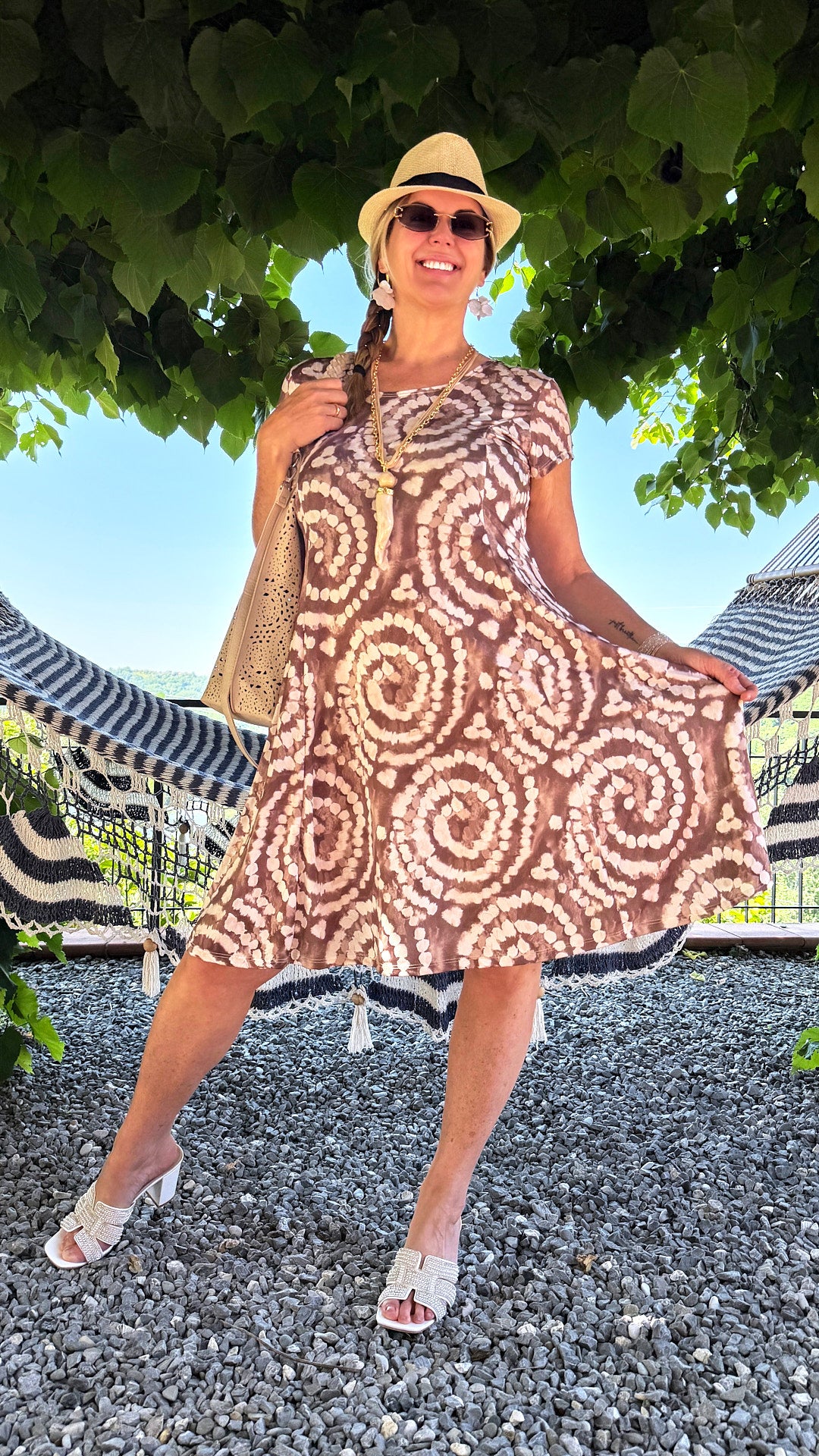 Kleid Summer Spiral *Schoko*