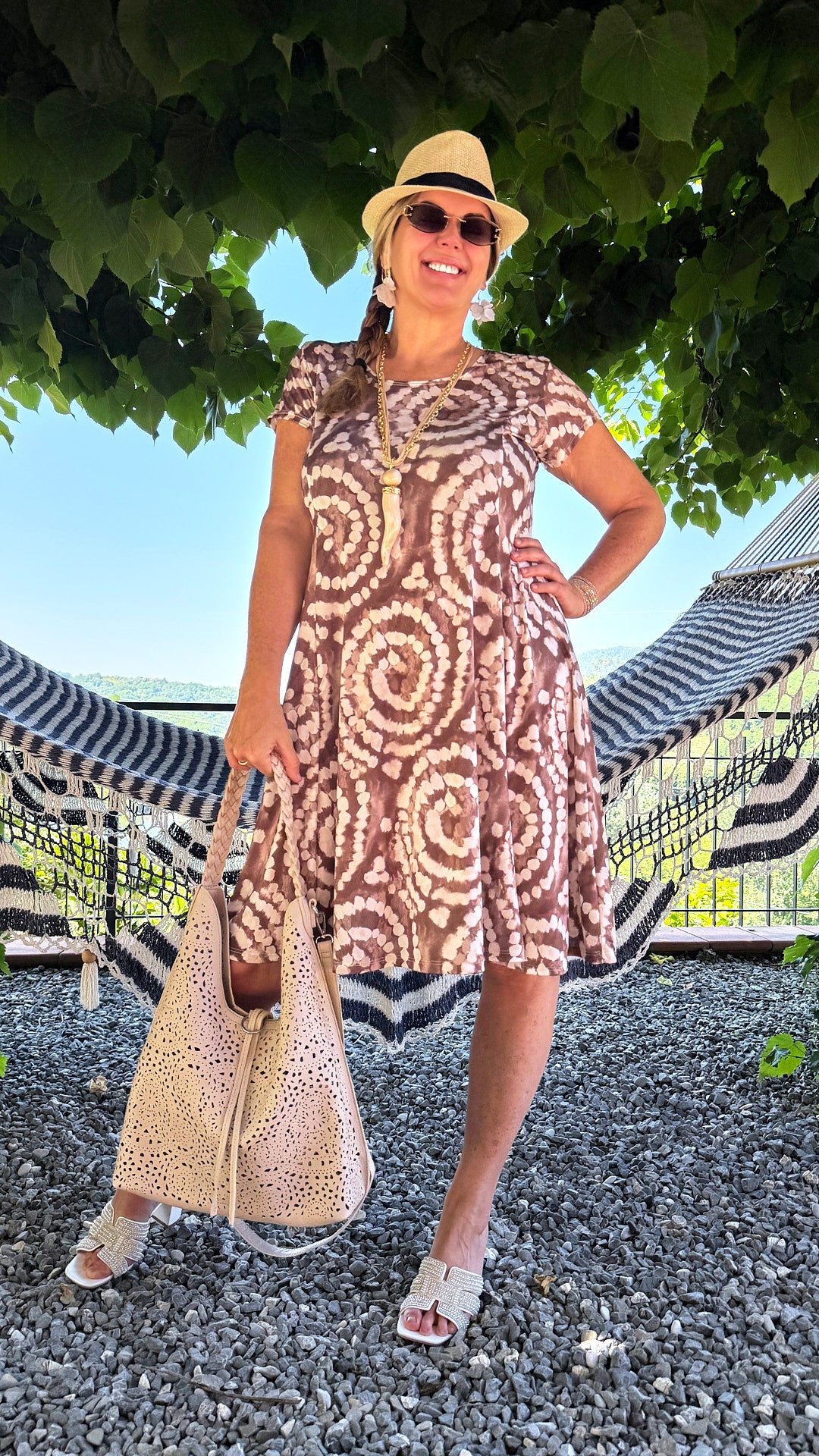Kleid Summer Spiral *Schoko*