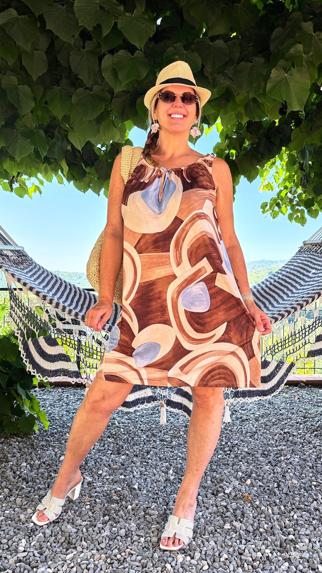 Kleid Cocoa Waves *Schoko/Blau*