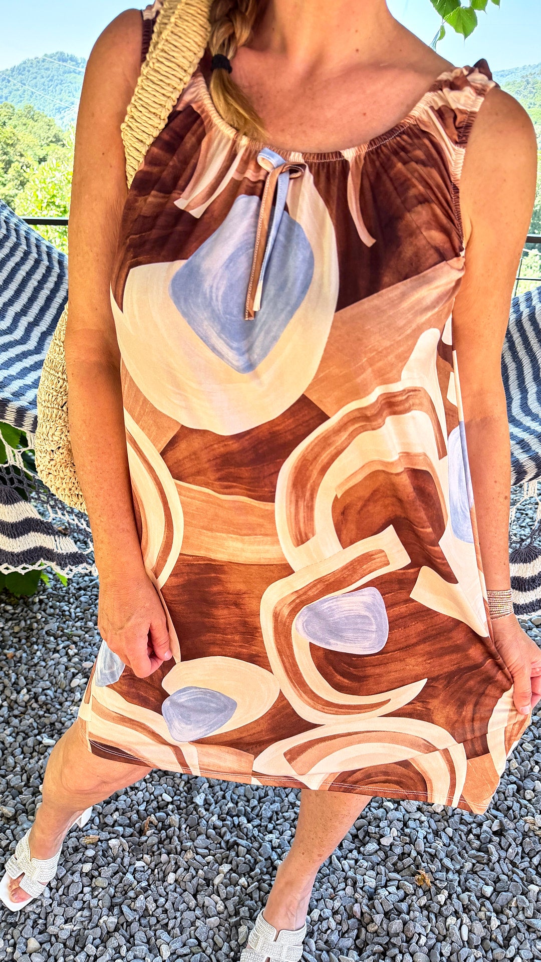 Kleid Cocoa Waves *Schoko/Blau*