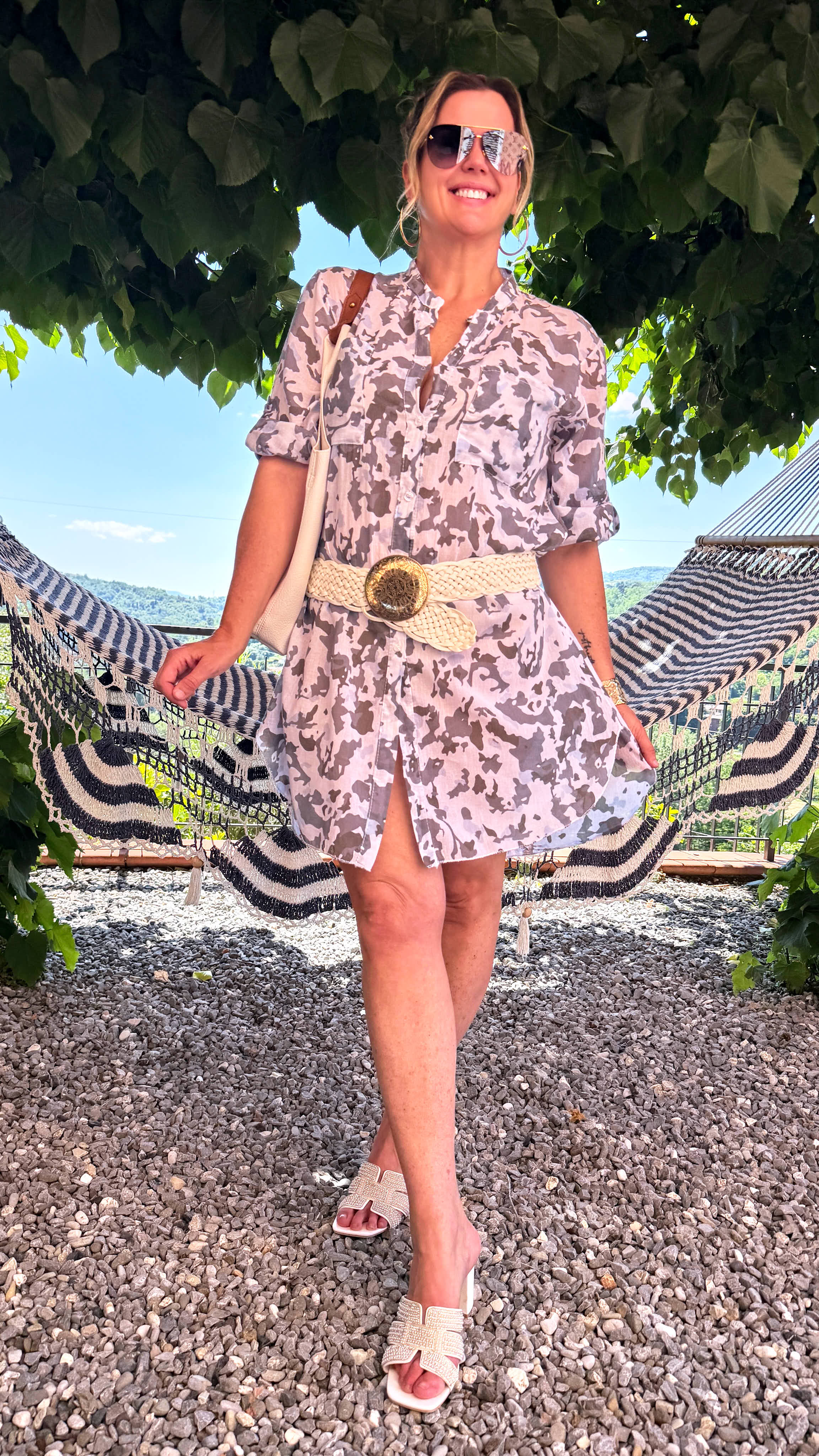 Long-Bluse Nordic Camo