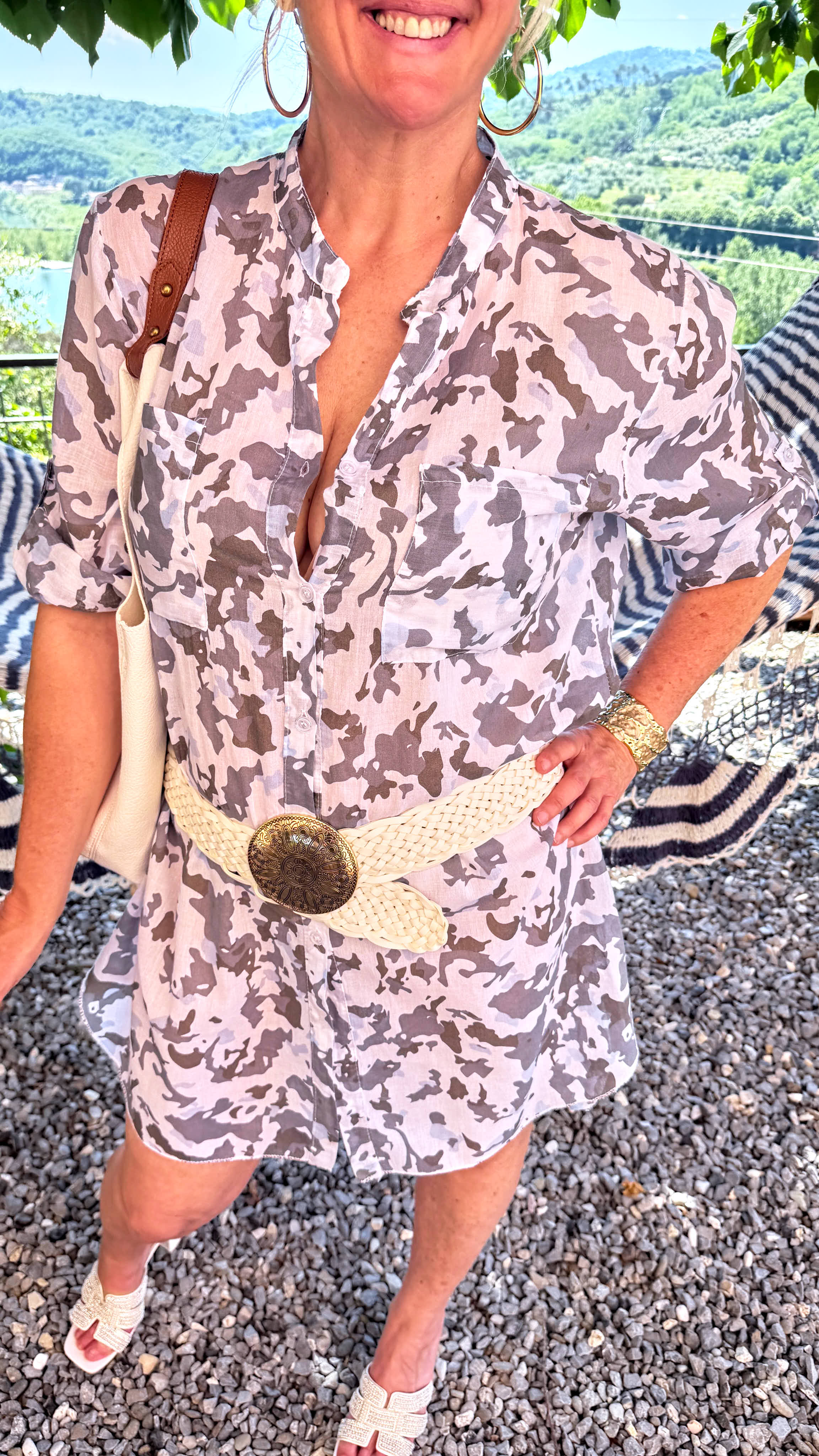 Long-Bluse Nordic Camo