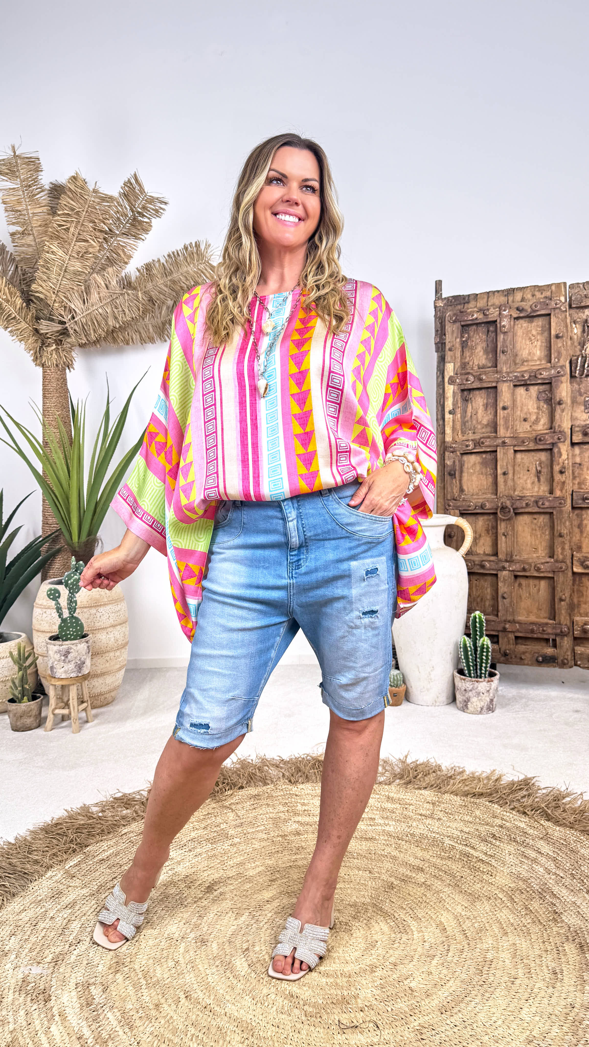 Blusenshirt Ibiza Color Flow