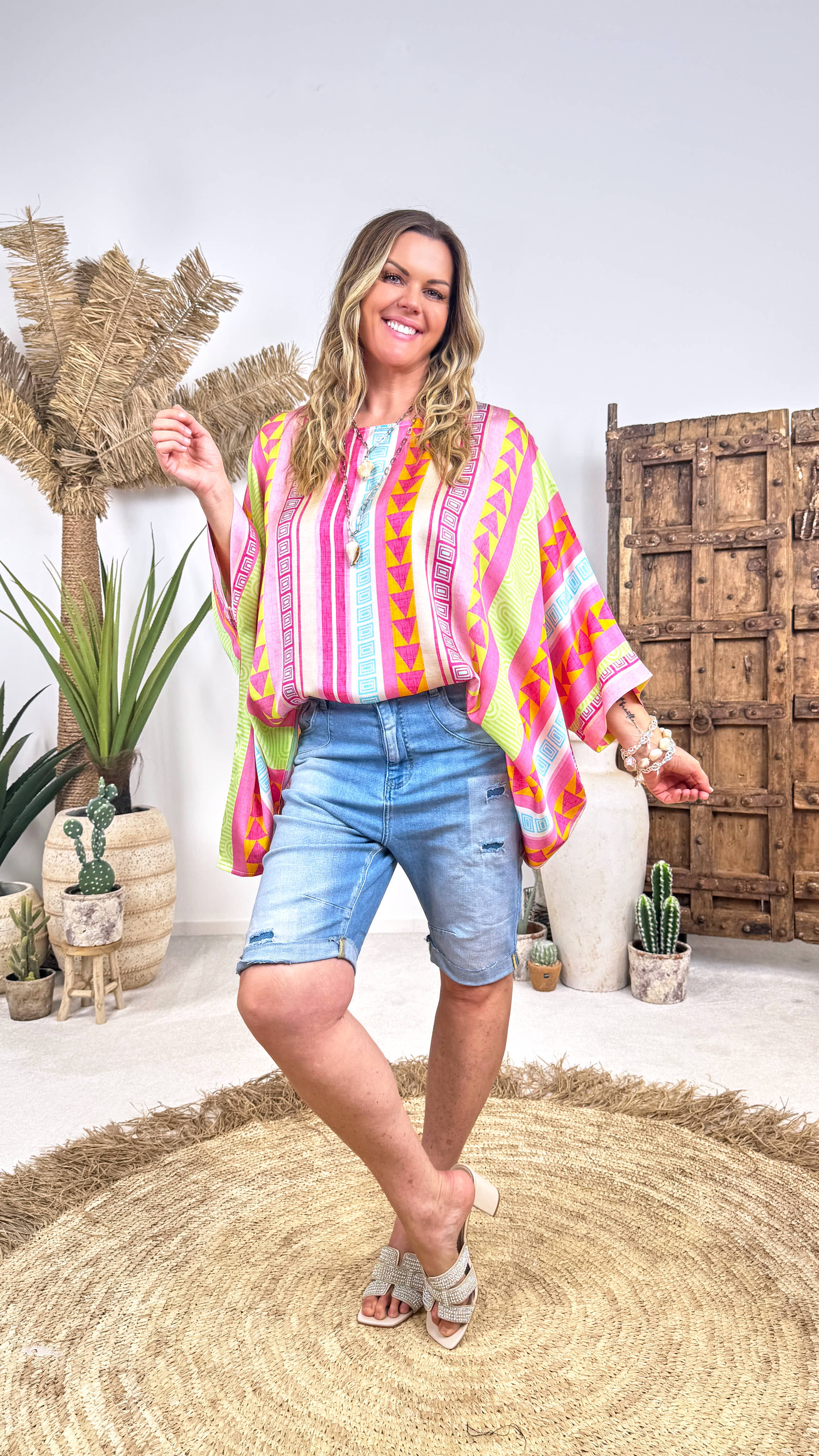 Blusenshirt Ibiza Color Flow