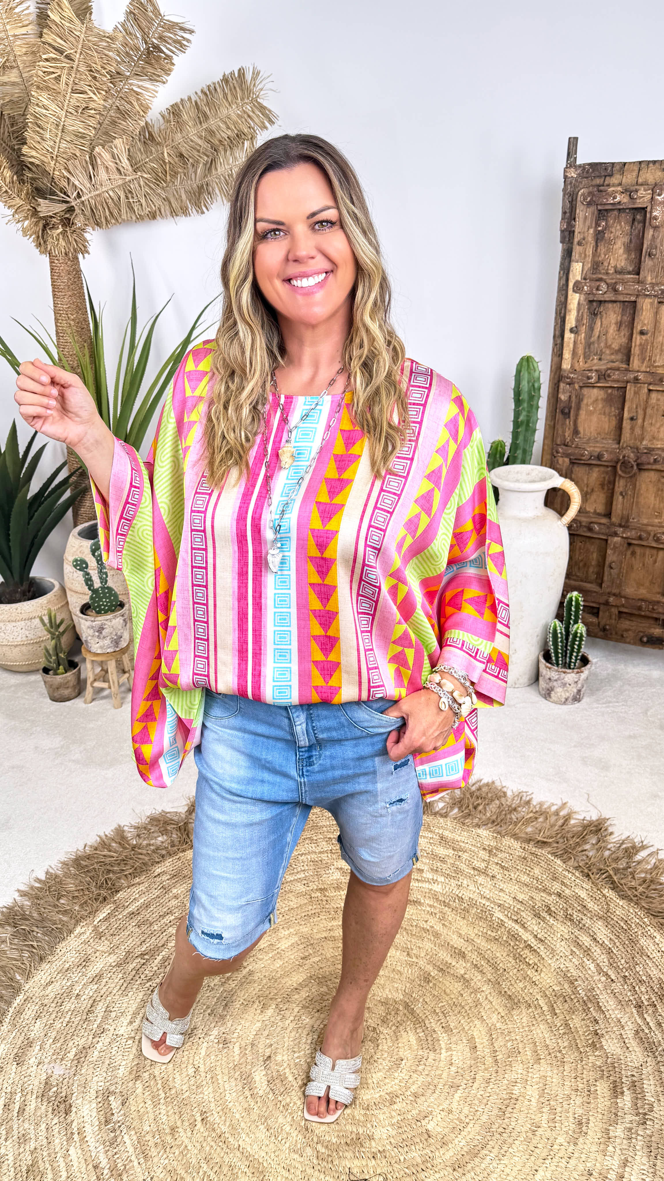 Blusenshirt Ibiza Color Flow
