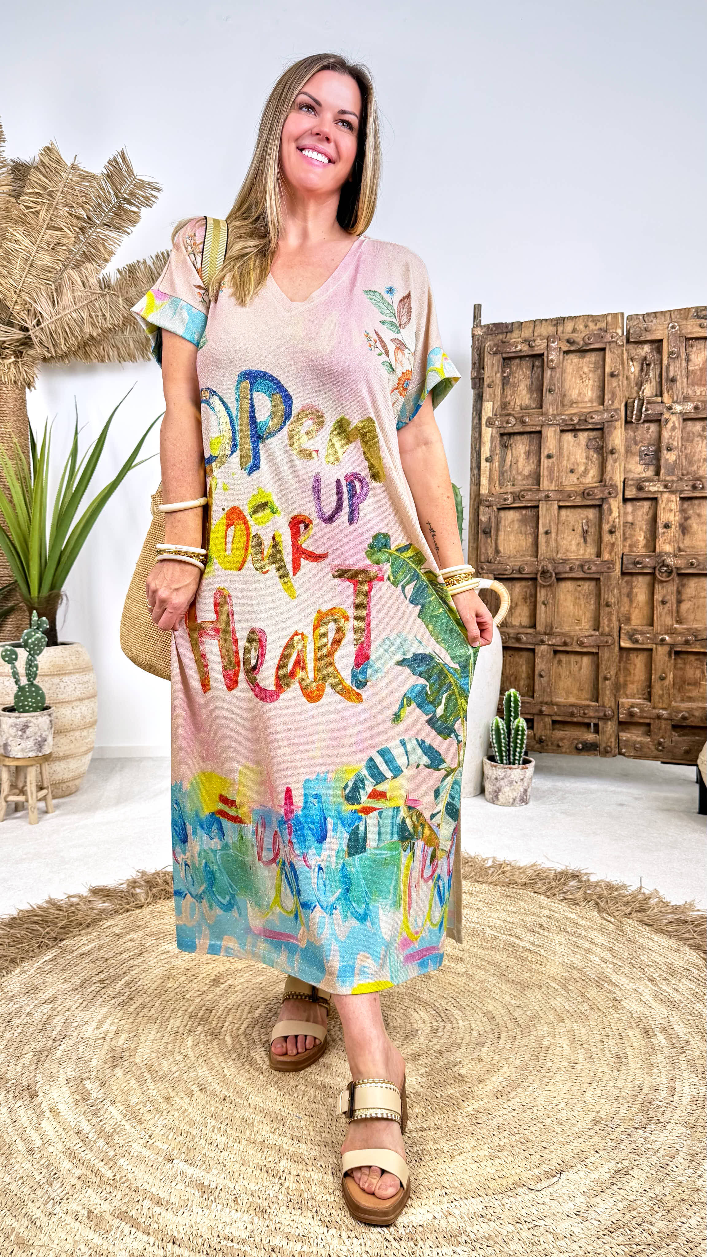 Langes Kleid Rainbow Thoughts