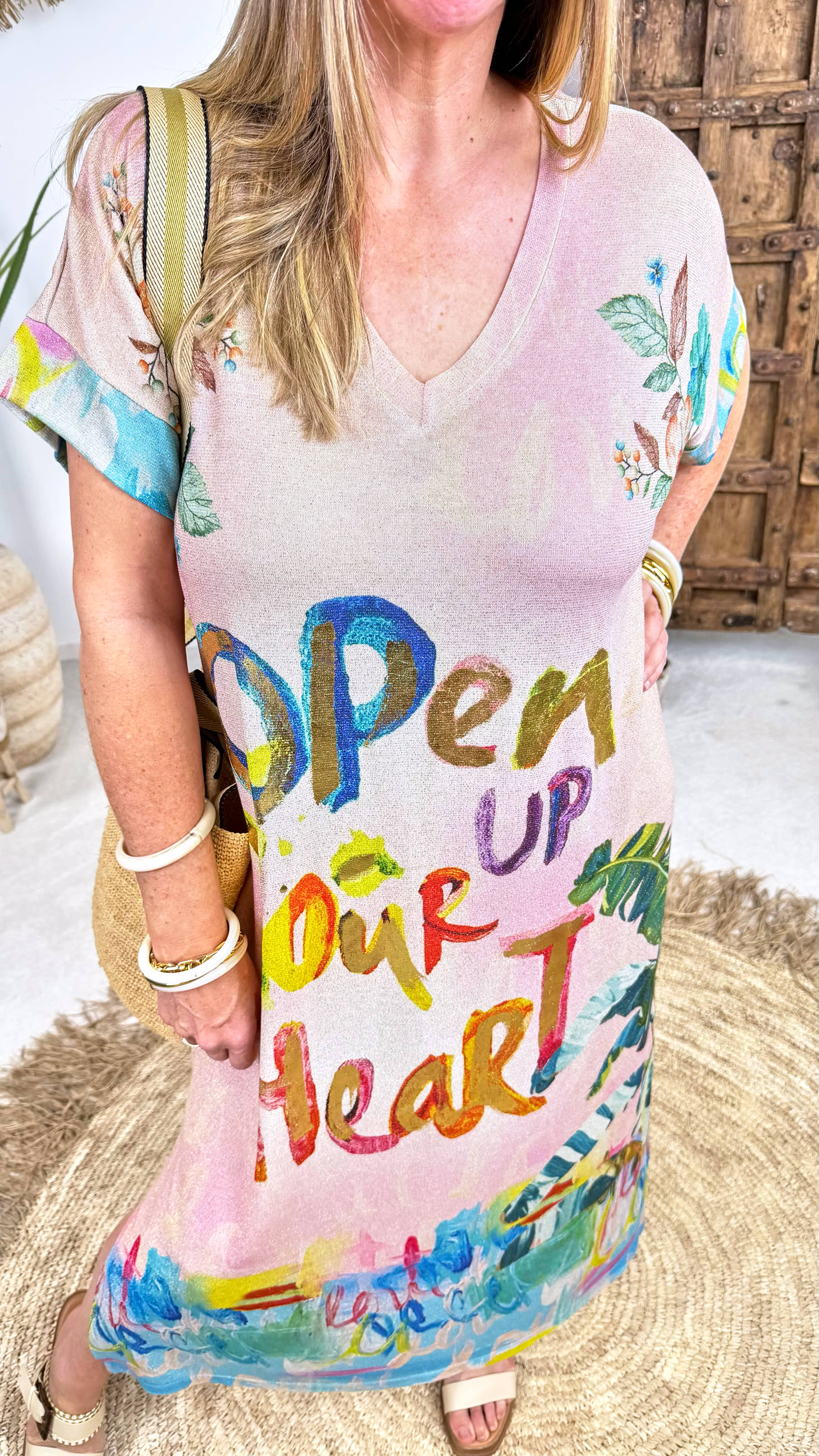 Langes Kleid Rainbow Thoughts