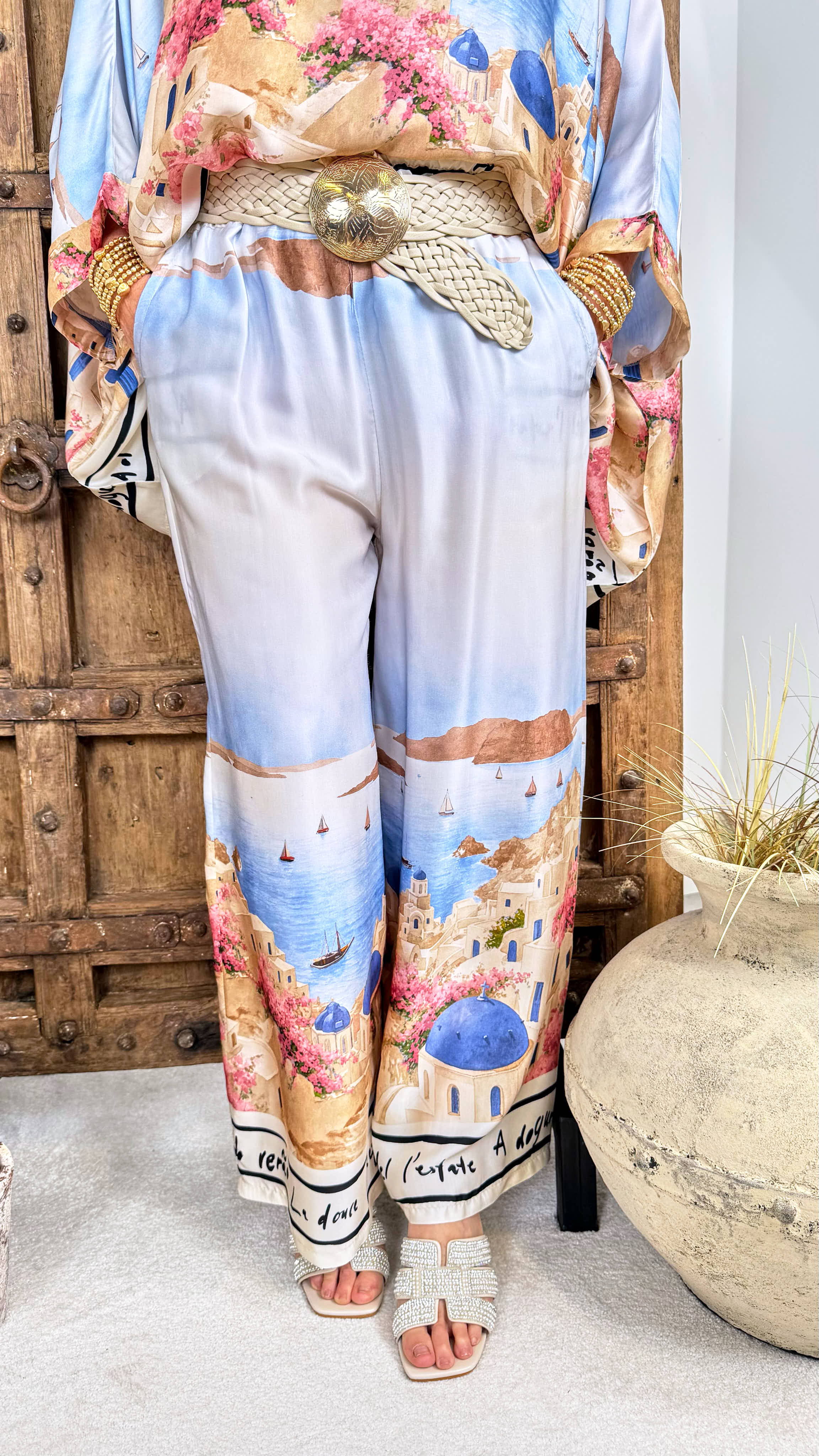Weite Hose Greek Summer