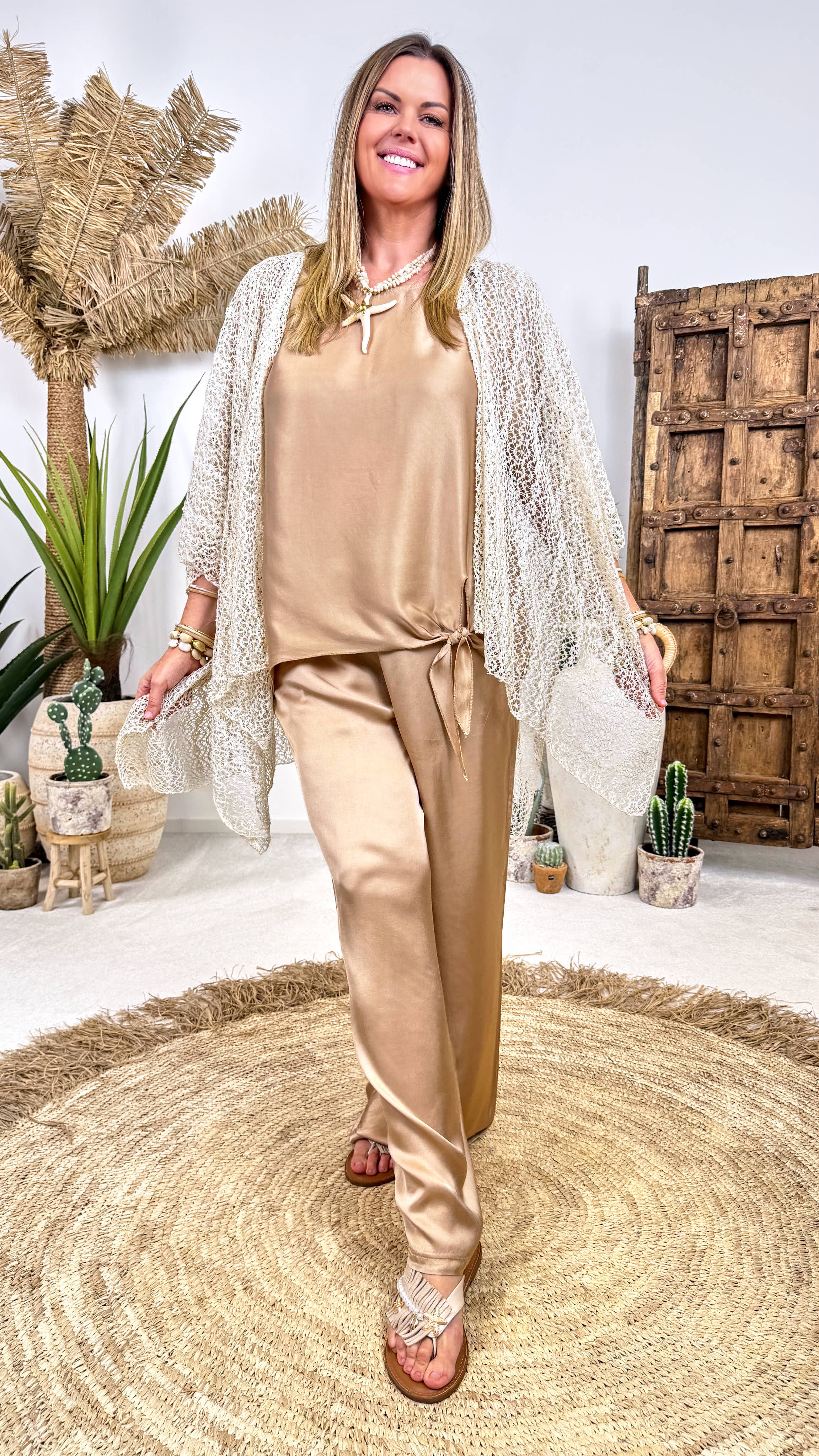 Blusenshirt Bella Knot *Camel*