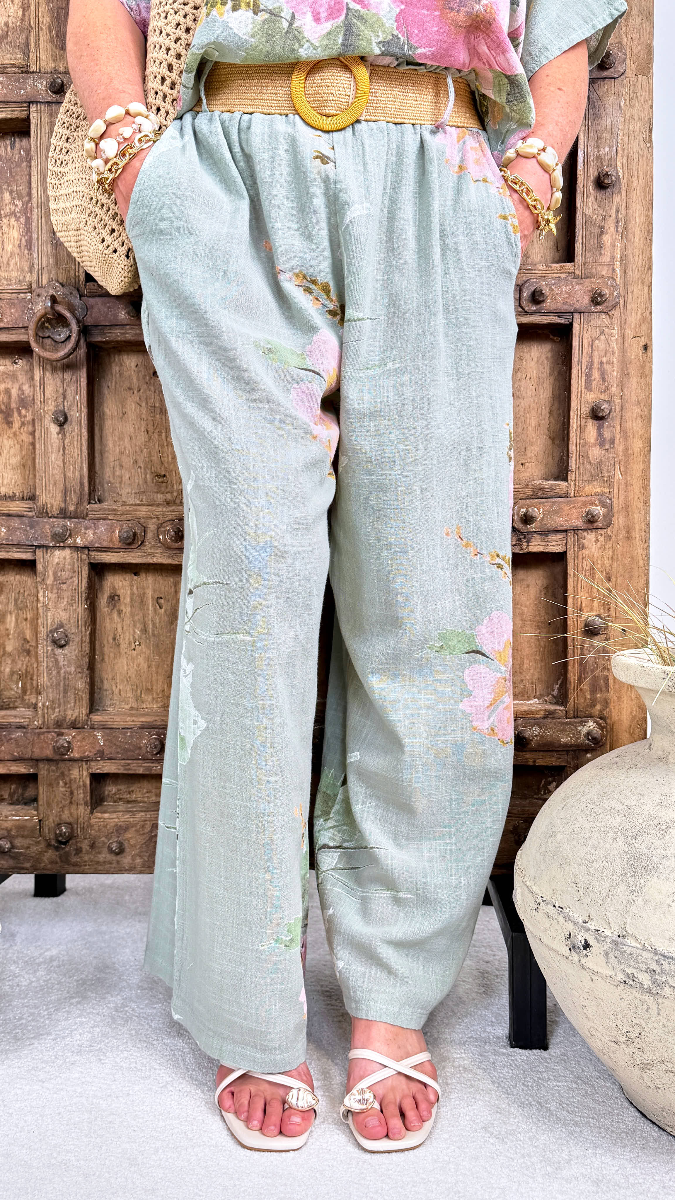 Weite Hose Blooming Comfort