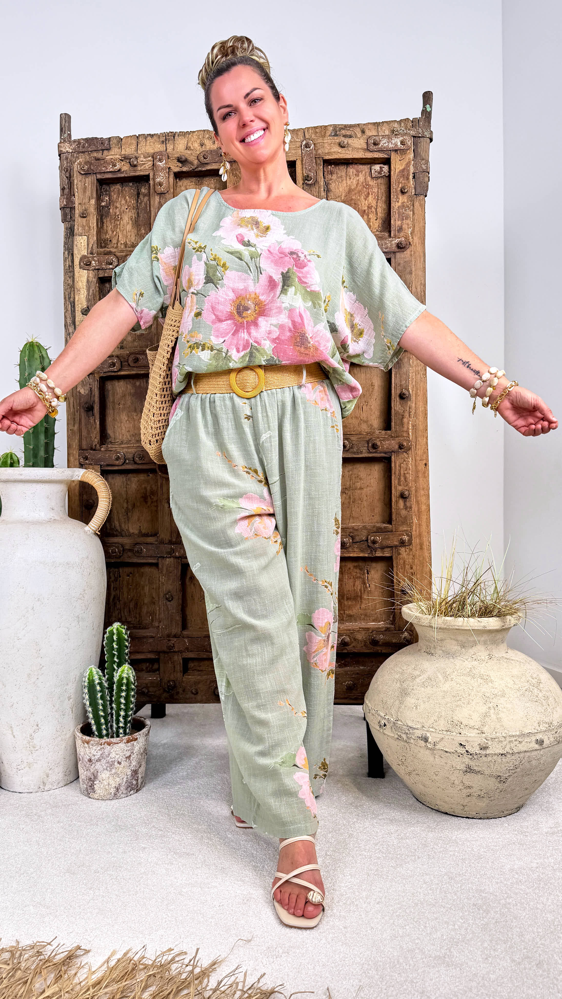 Weite Hose Blooming Comfort