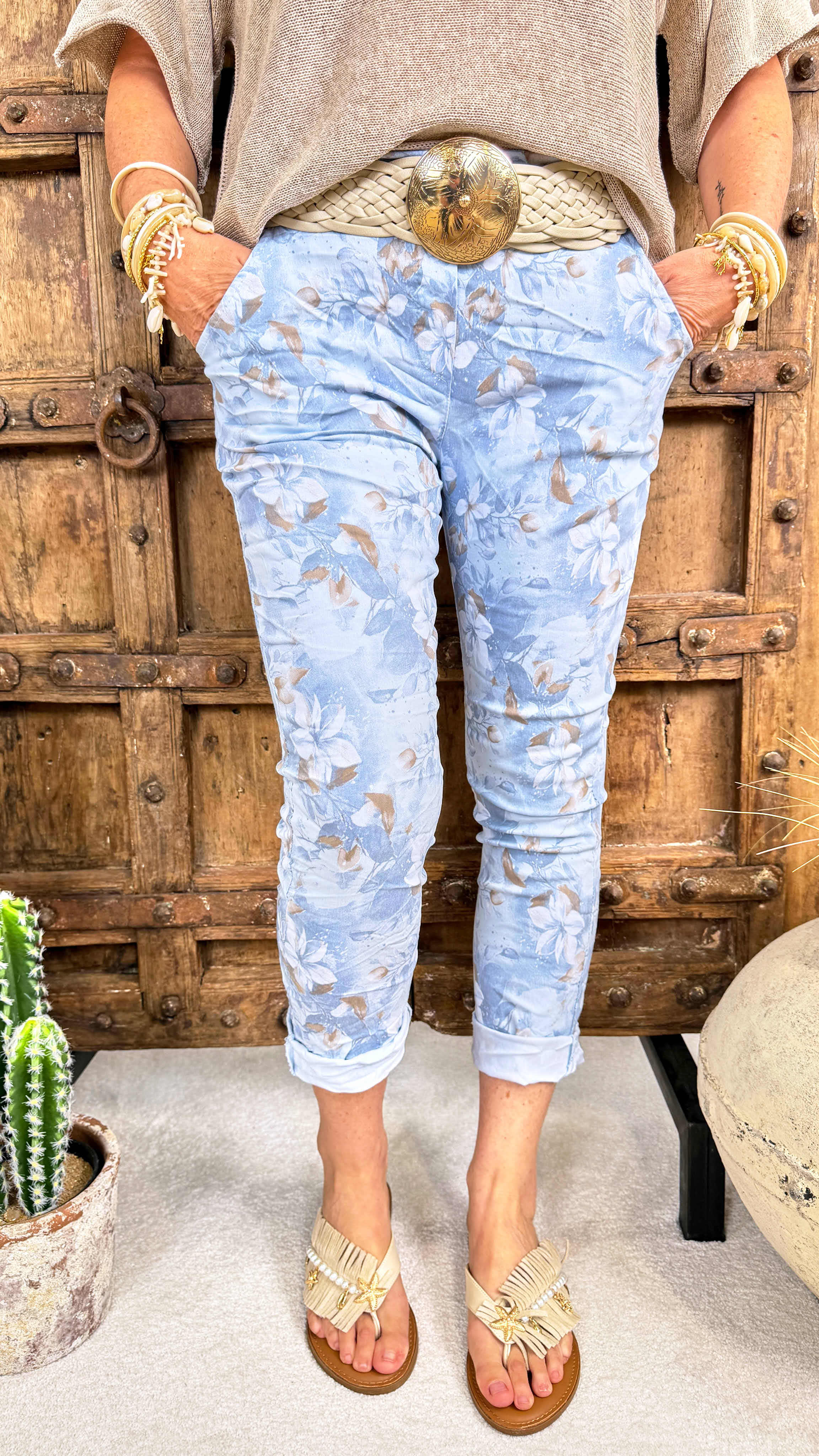 Jogpants Bloomy Love *Blau*
