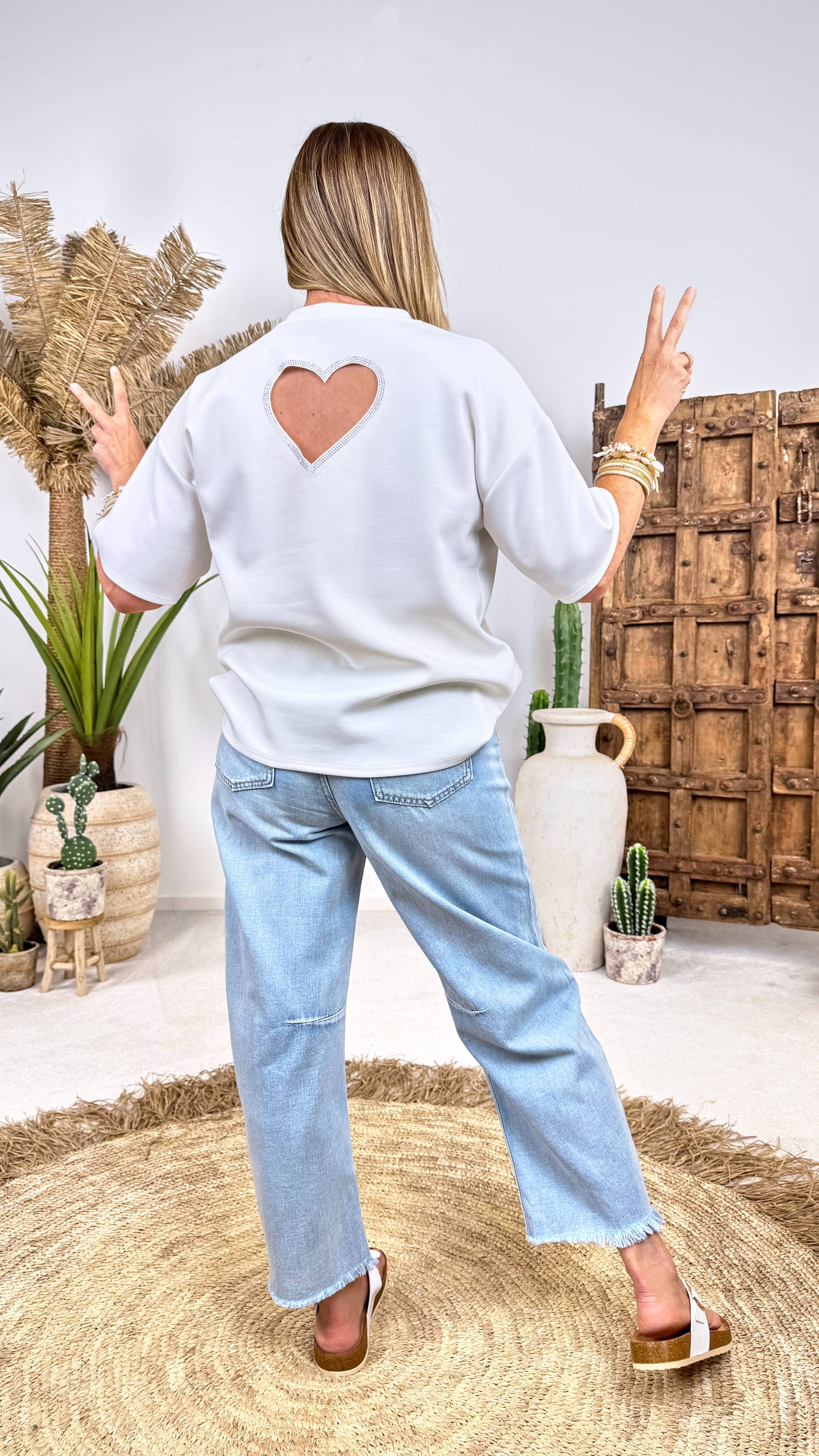 T-Shirt Open Heart *Weiß*