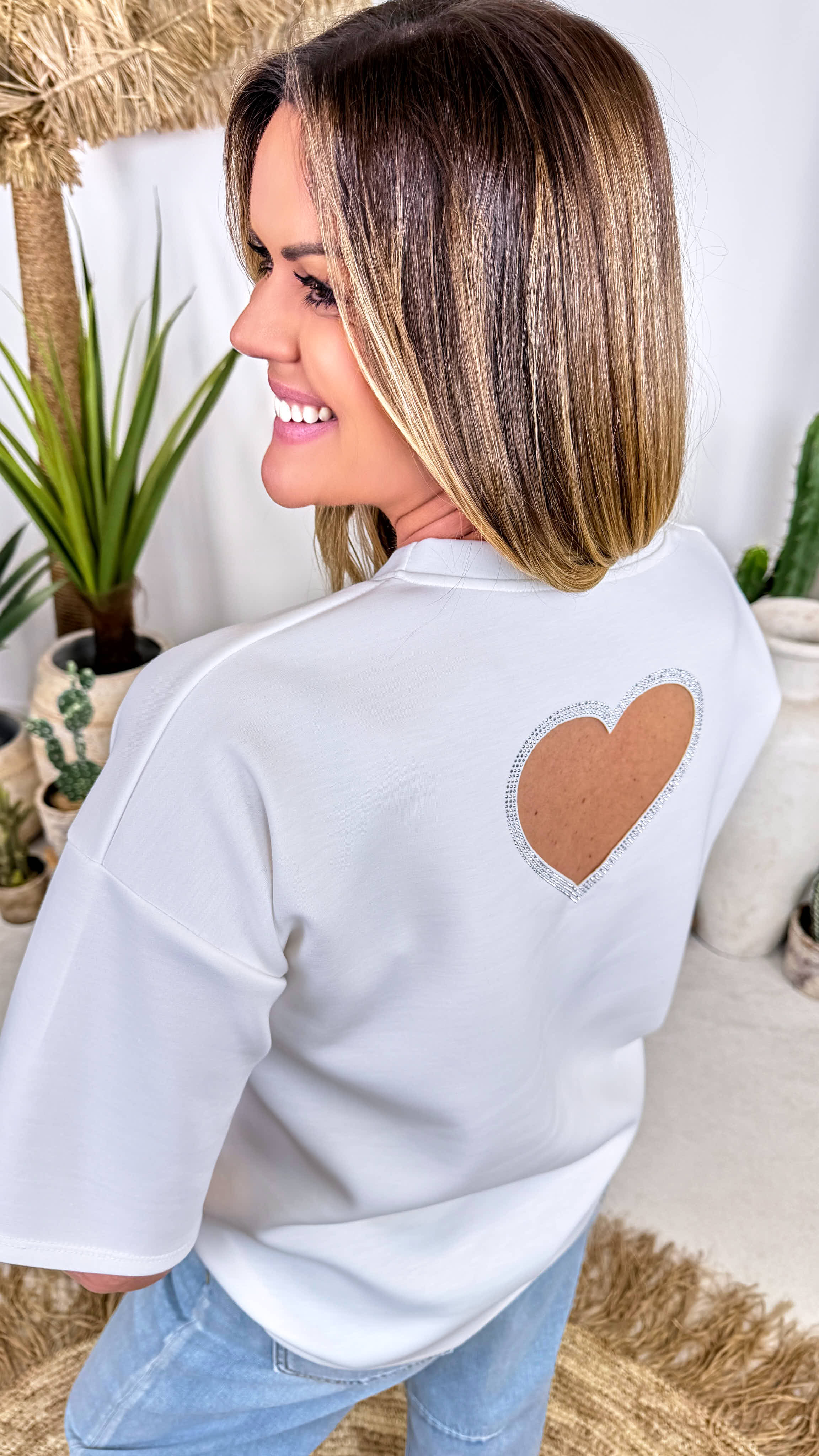 T-Shirt Open Heart *Weiß*