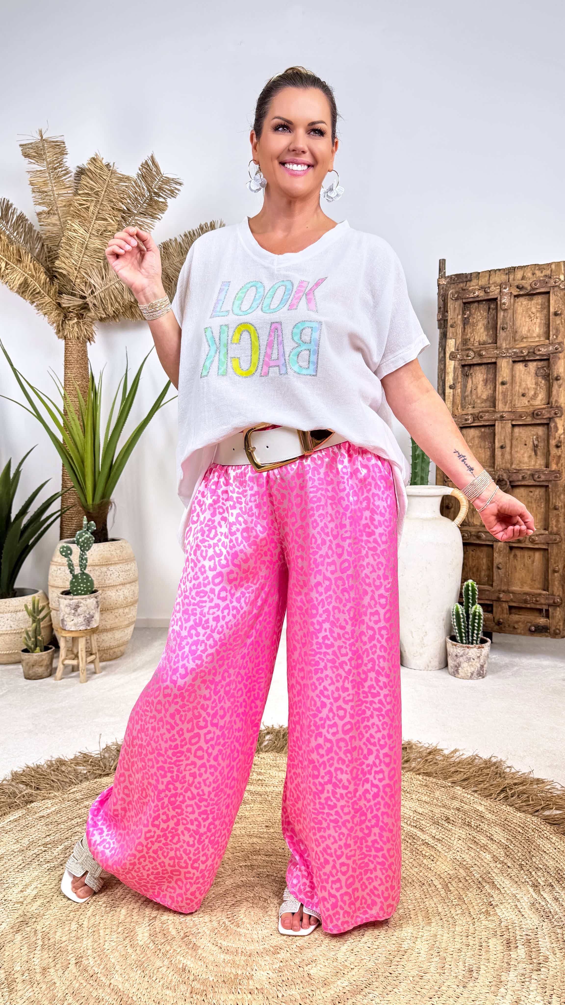 Oversizedshirt Rainbow Mood *Weiß*
