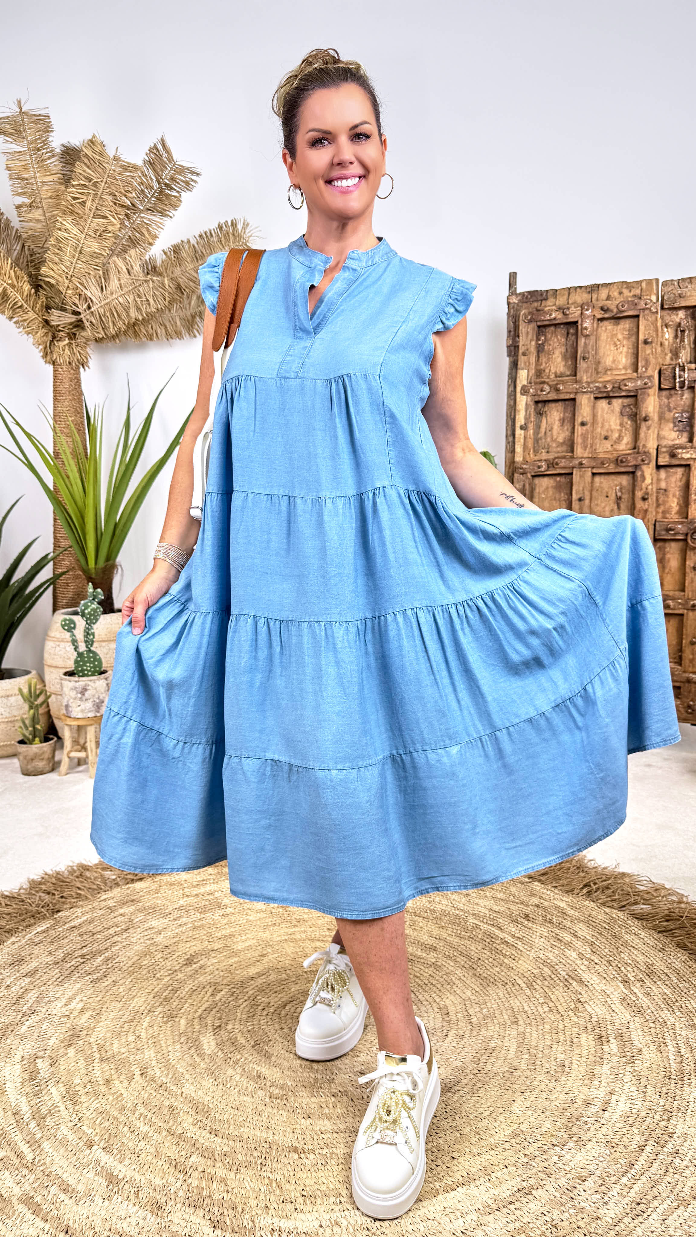 Tunika Kleid Blue Summer