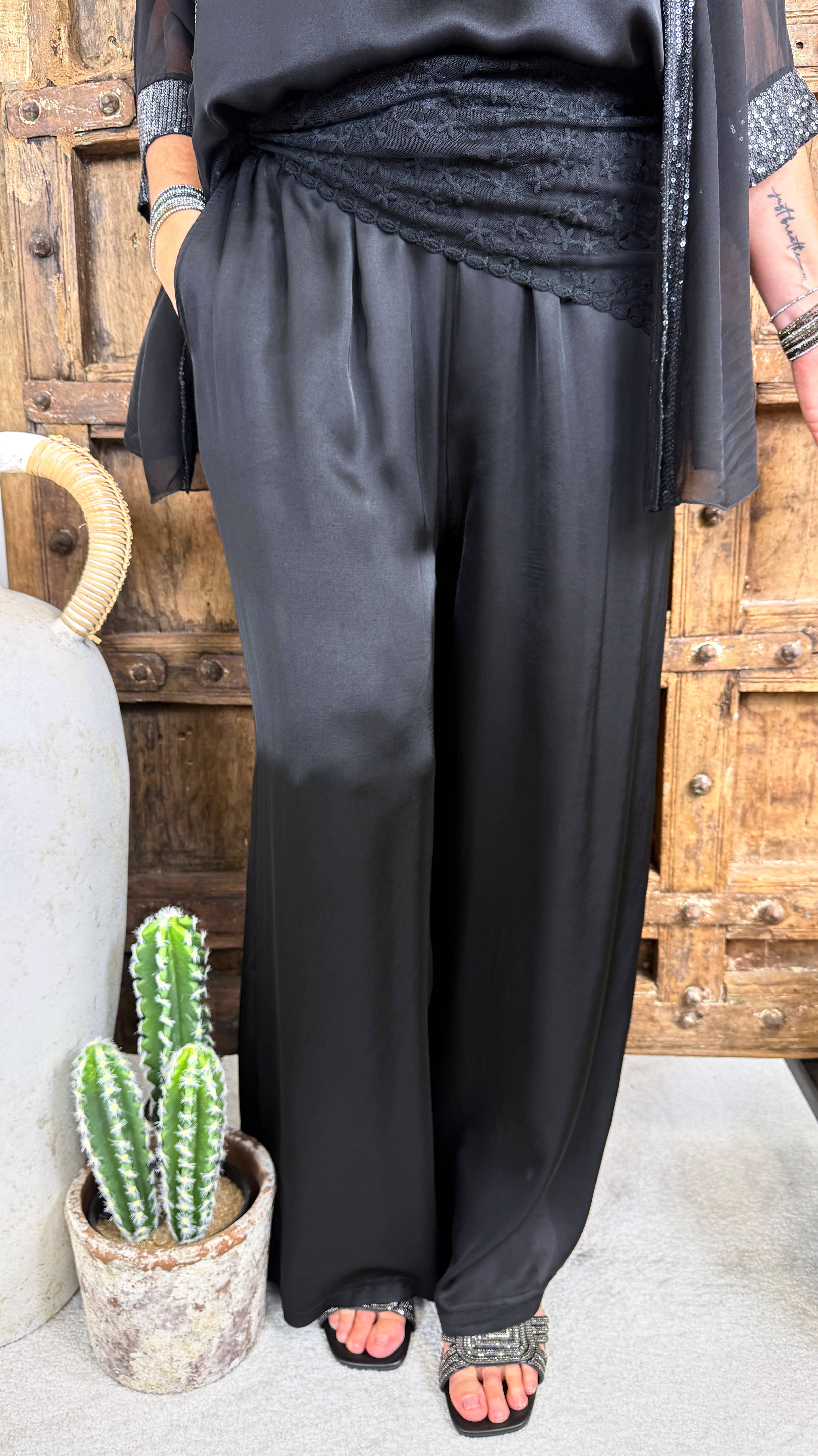 Weite Hose Soft Comfort *Schwarz*