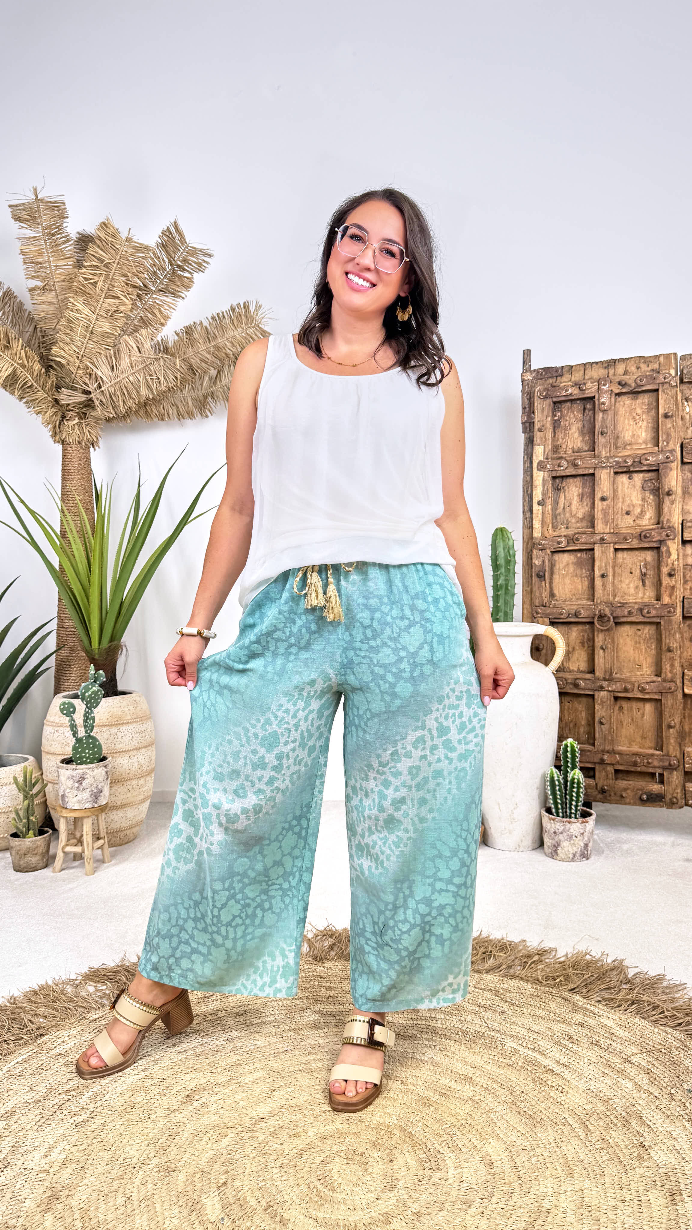 Weite Hose Sky Leo *Mint*