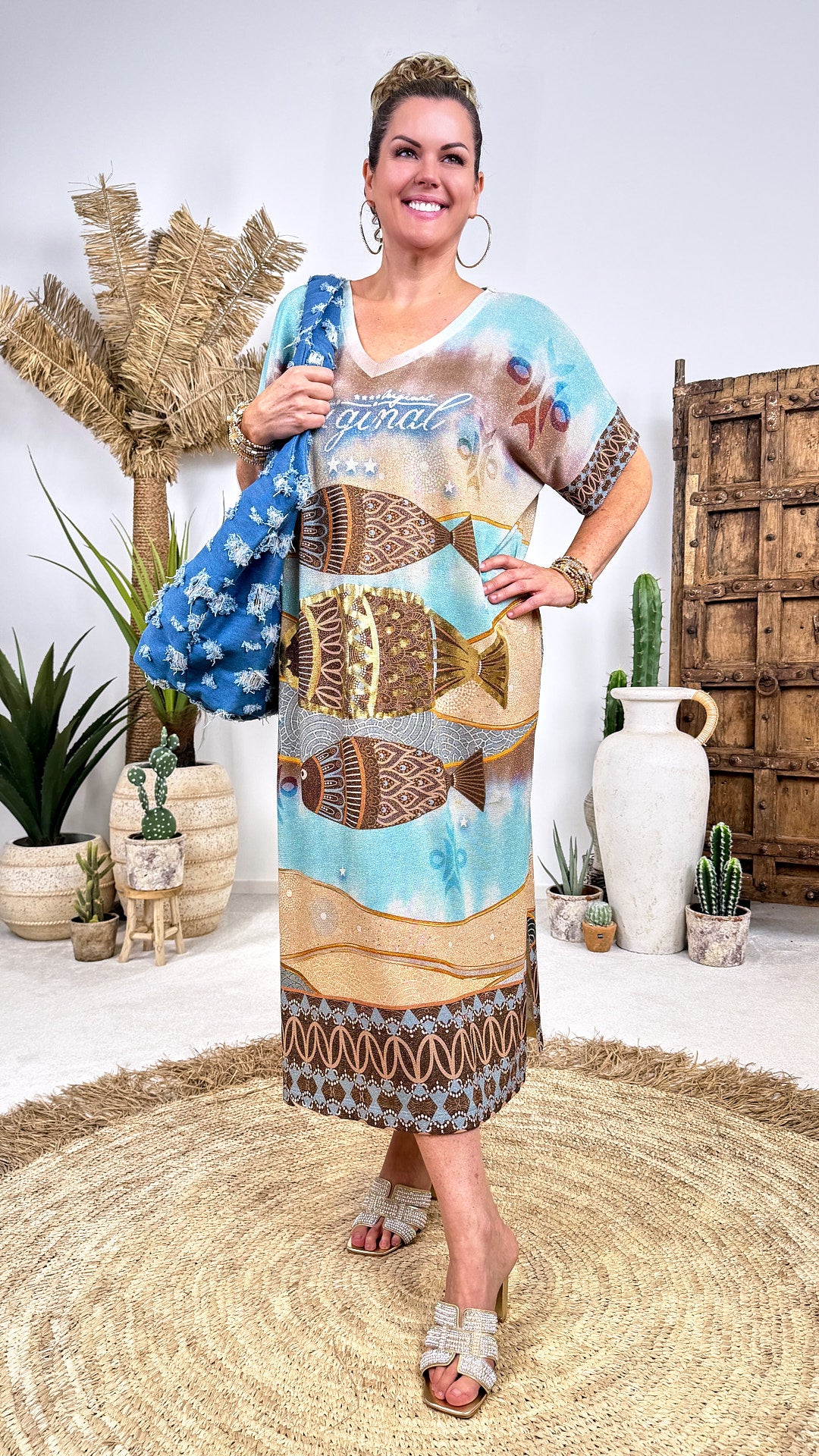 Langes Kleid Ocean Melody (lieferbar ab 4.7.26)