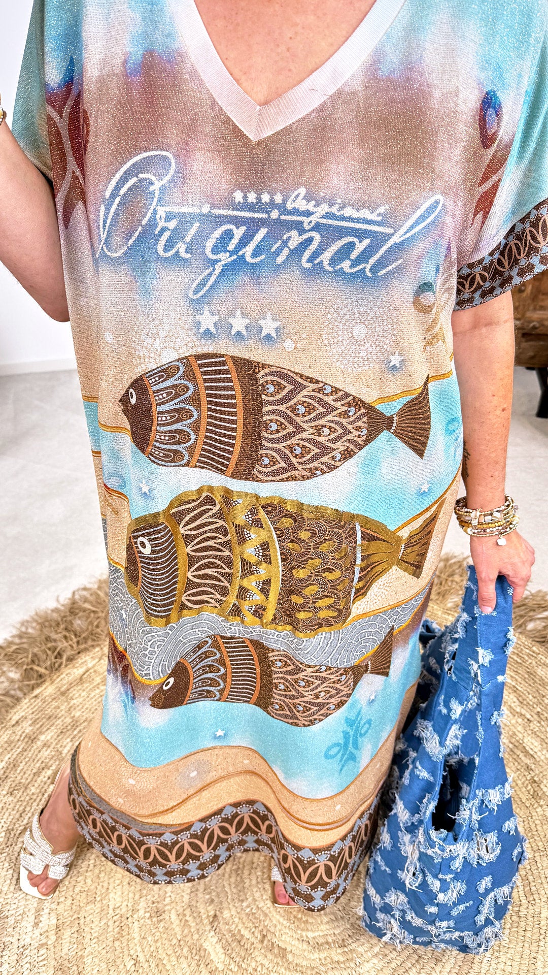 Langes Kleid Ocean Melody (lieferbar ab 4.7.26)