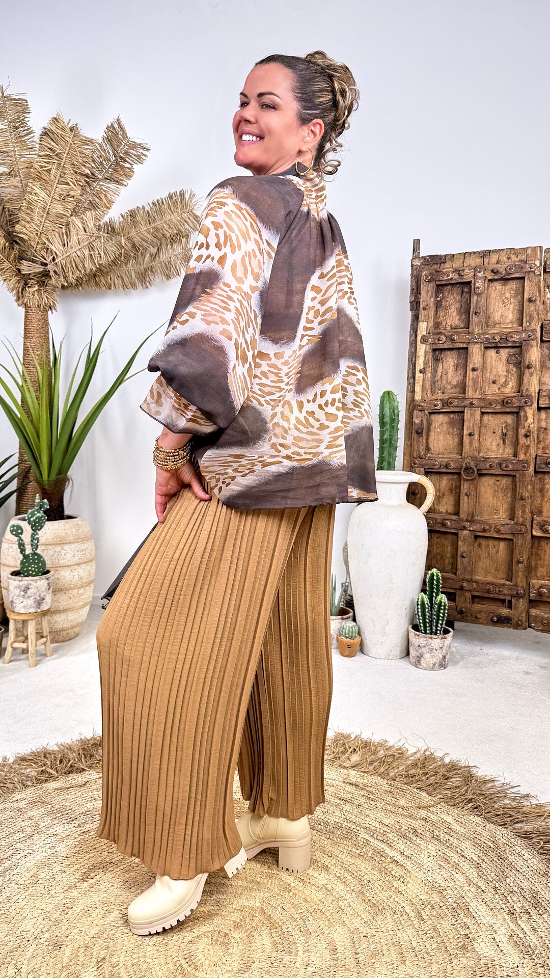 Bluse Nomad Romance *Schoko*