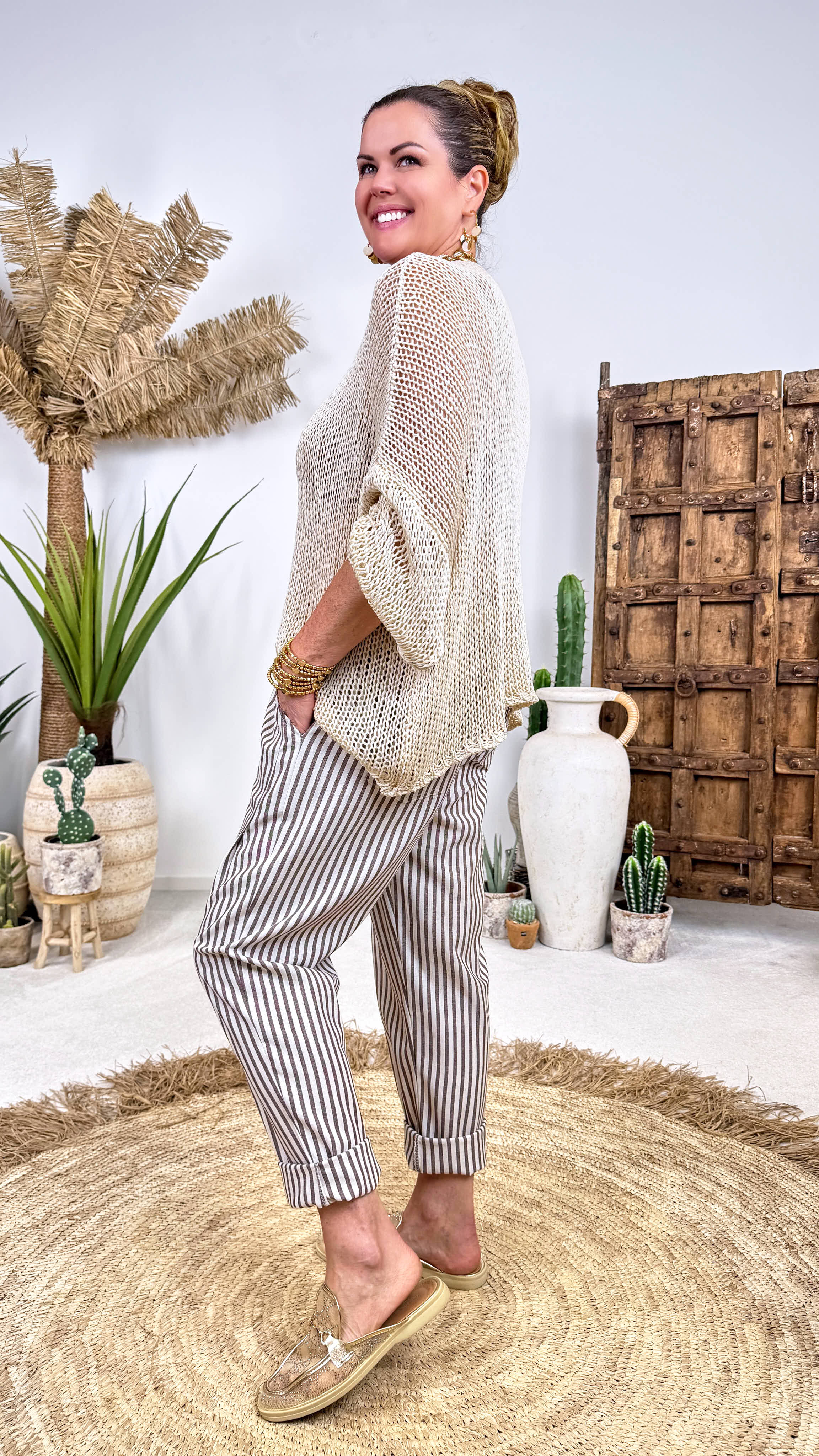 Strickshirt Cozy Summer *Beige*
