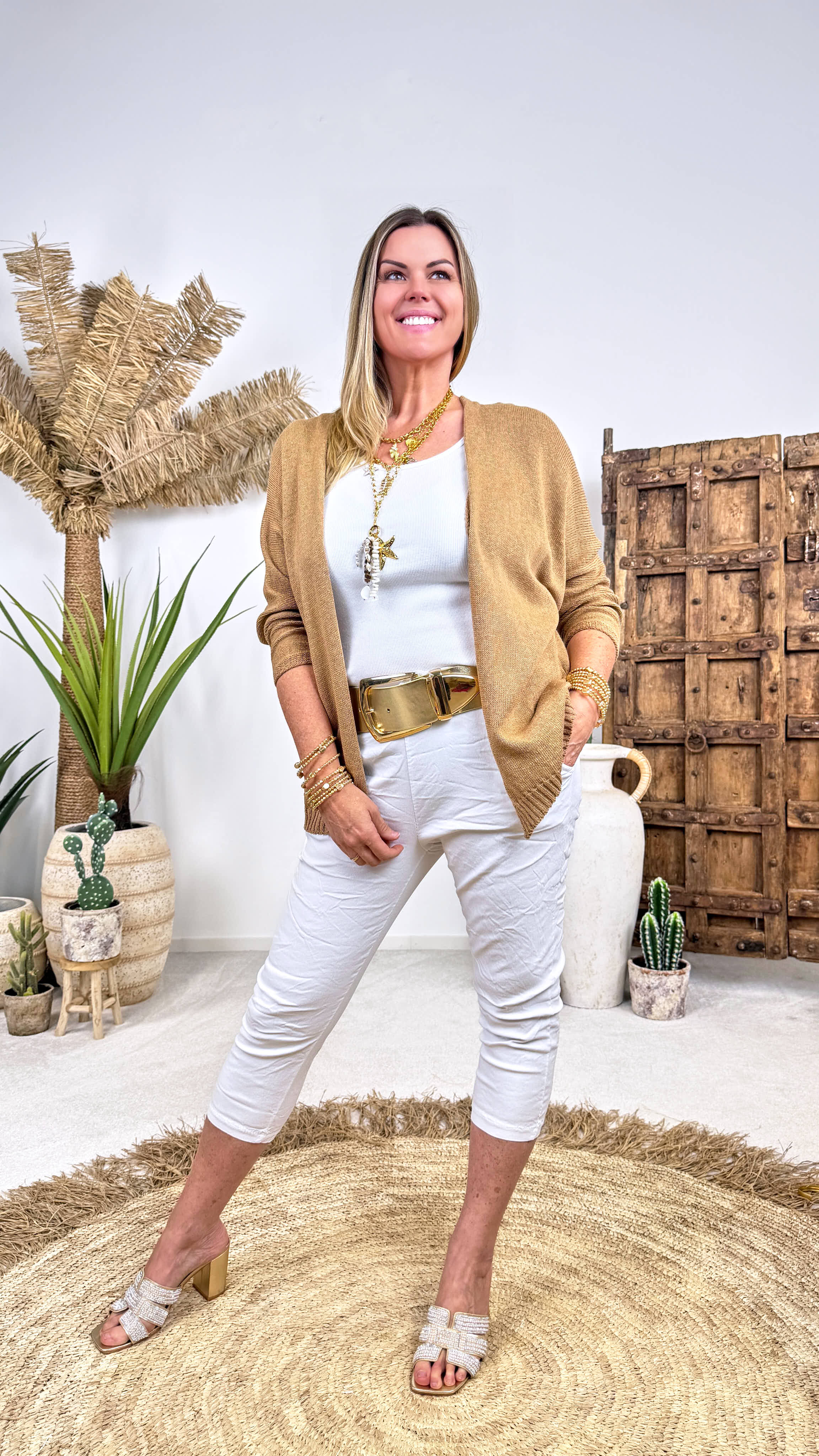Cardigan Fresh Feeling *Camel*
