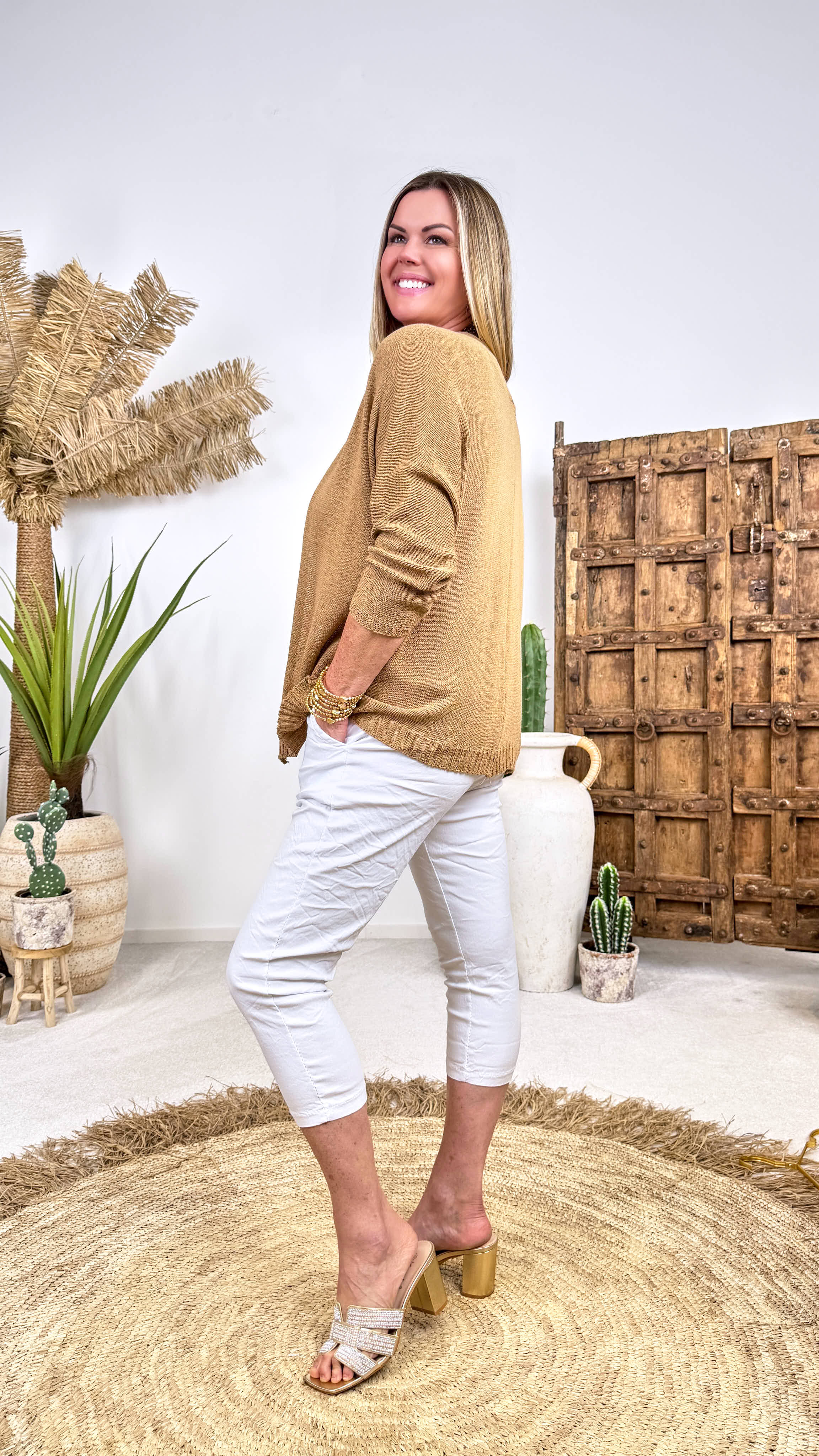 Cardigan Fresh Feeling *Camel*