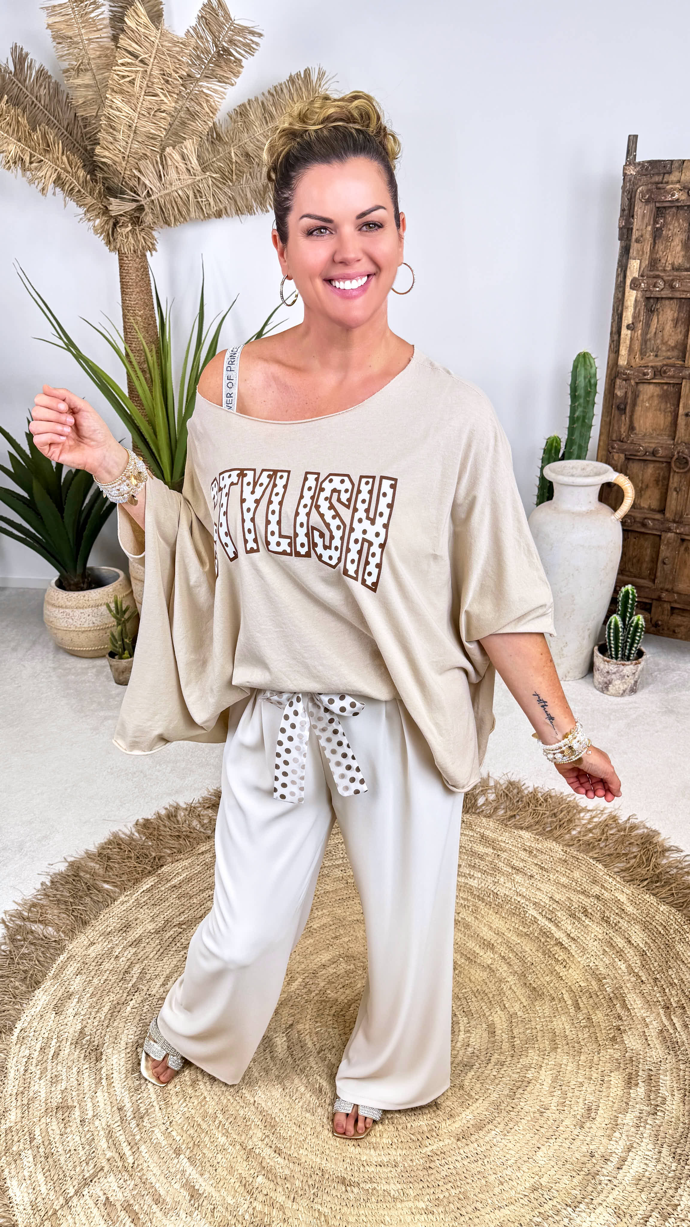 Oversized Shirt Stylish *Beige*