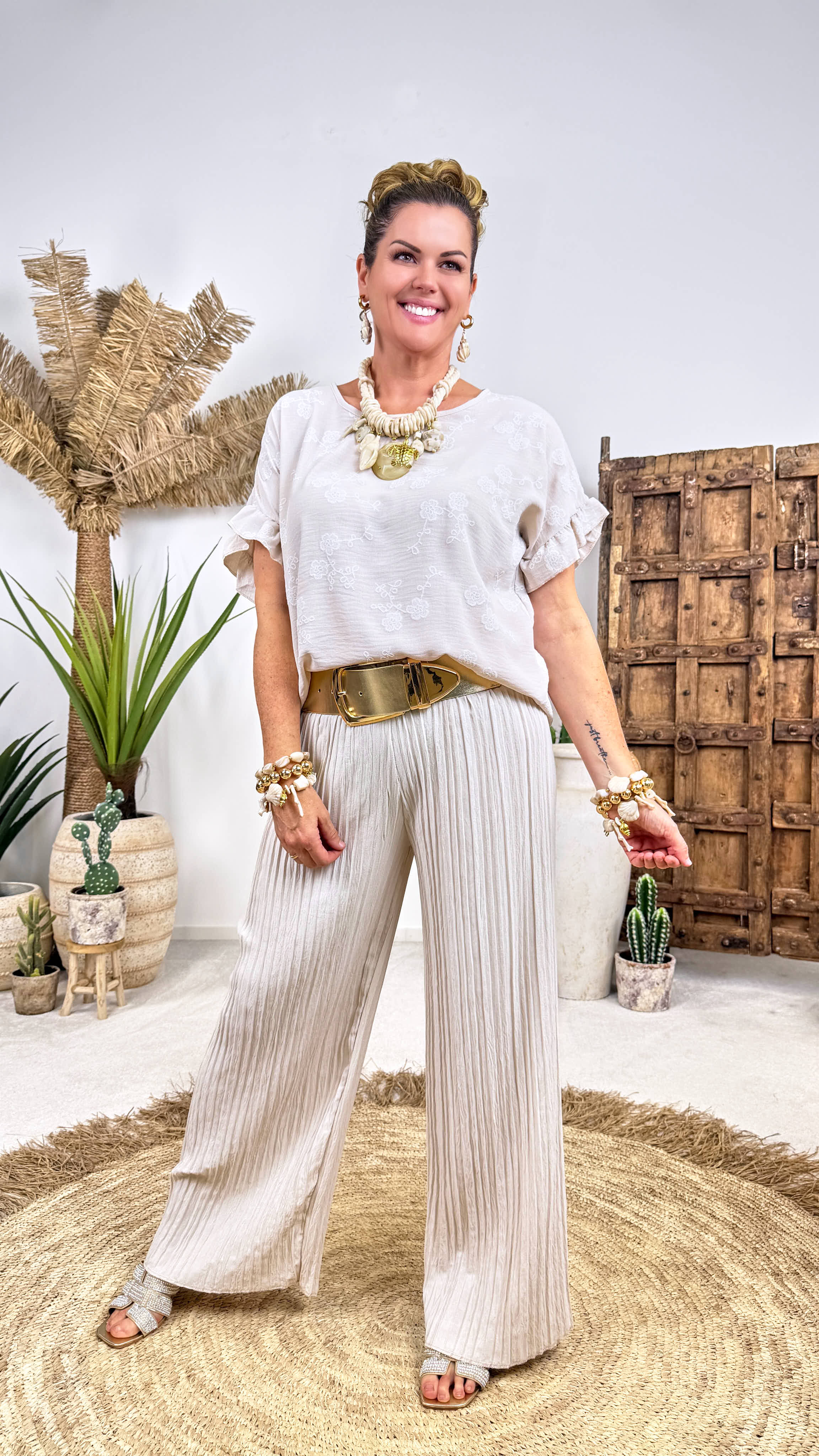 Culotte Hose Sunset Movement *Beige*