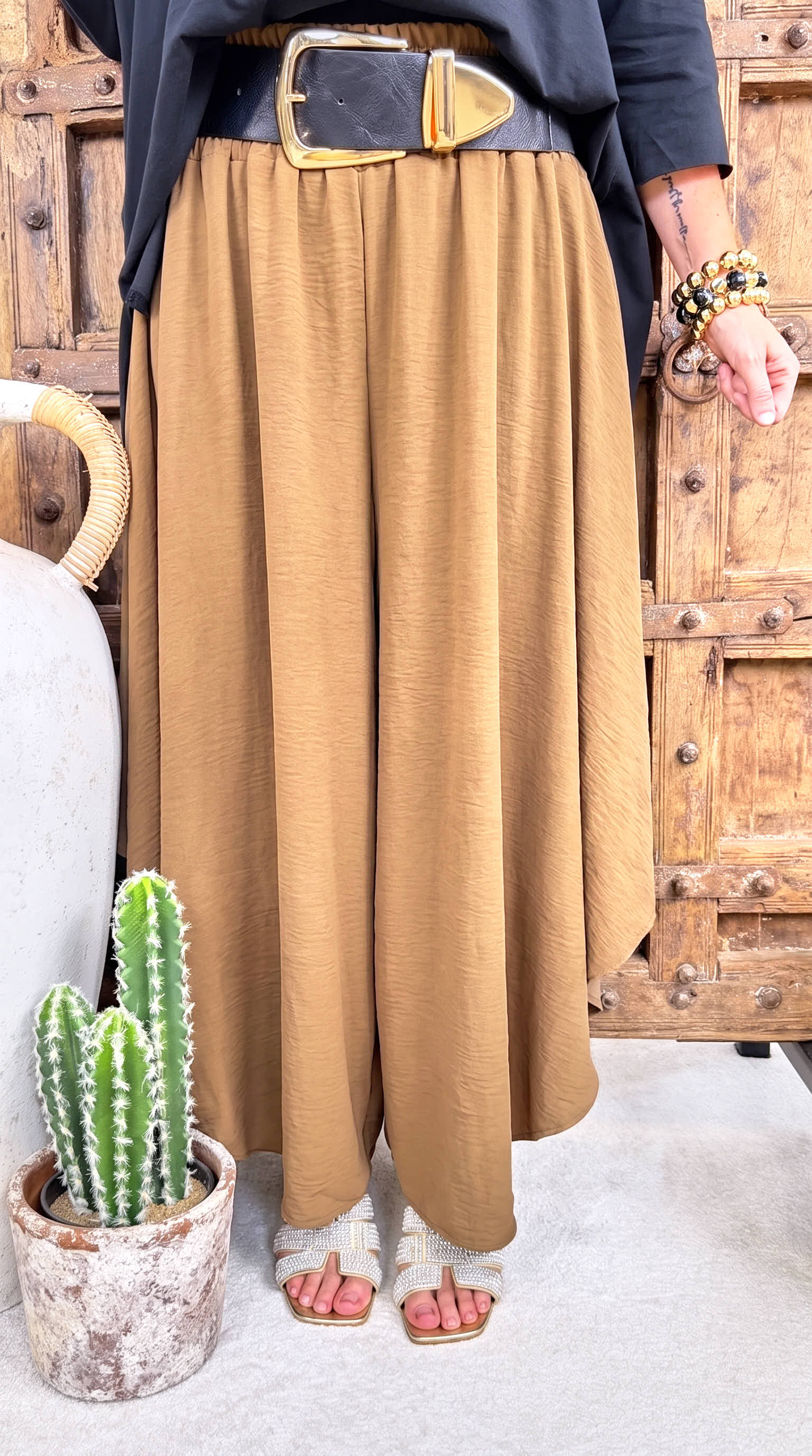 Weite Hose Loom *Camel*