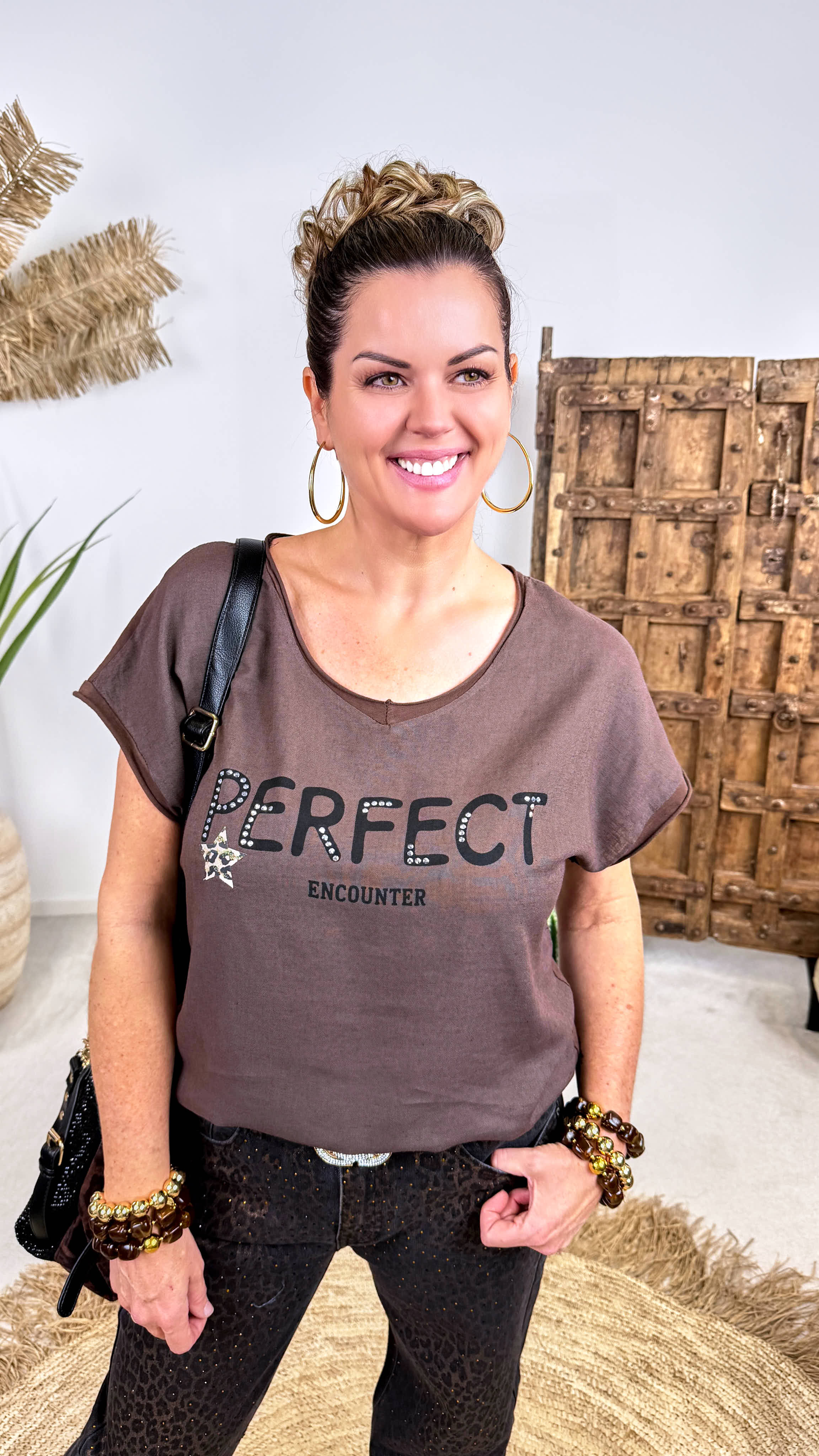 T-Shirt Perfect Look *Schoko*