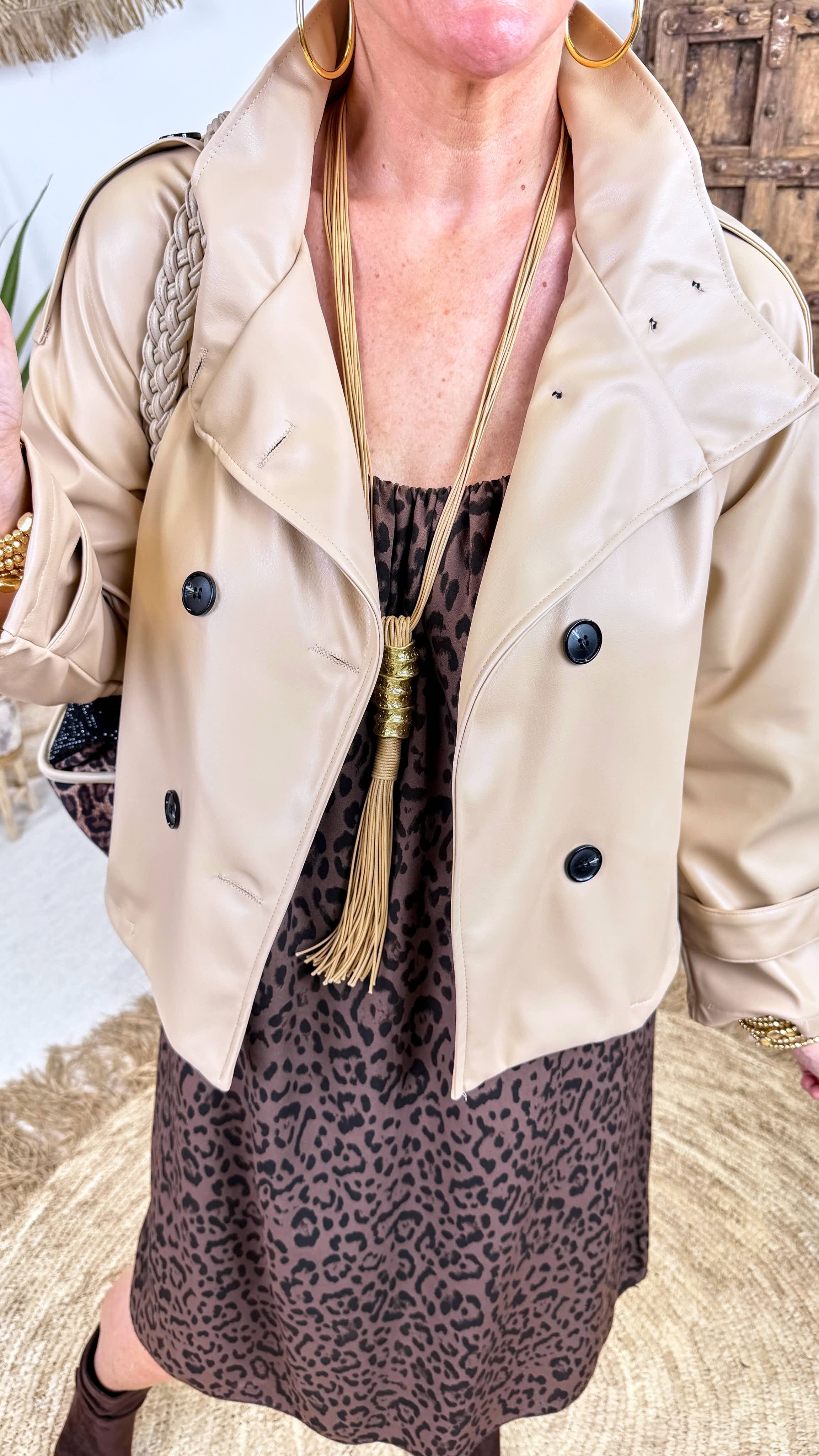 Kurzer Trenchcoat Archipel *Camel-Hell*