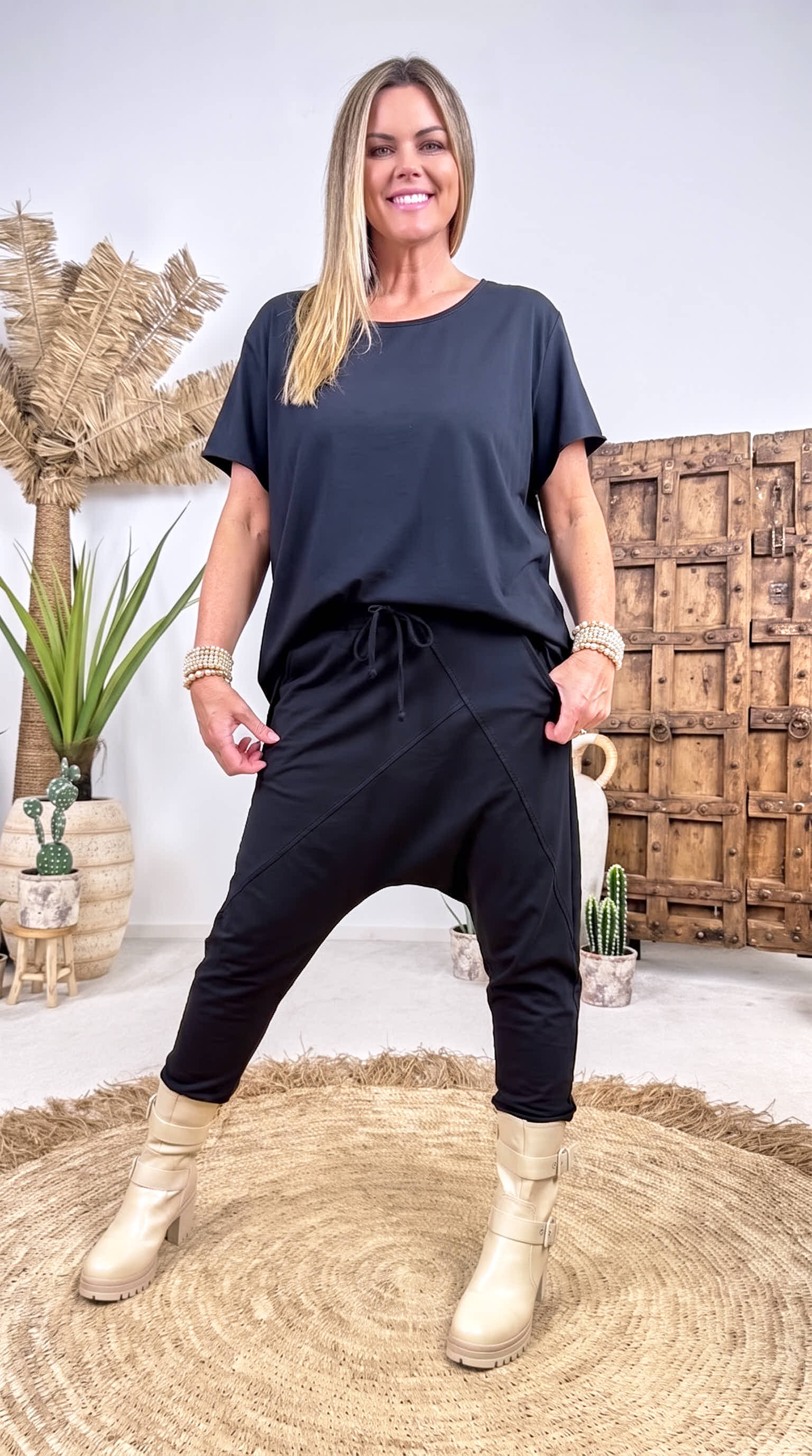 Baggy Hose Caserta *Schwarz*