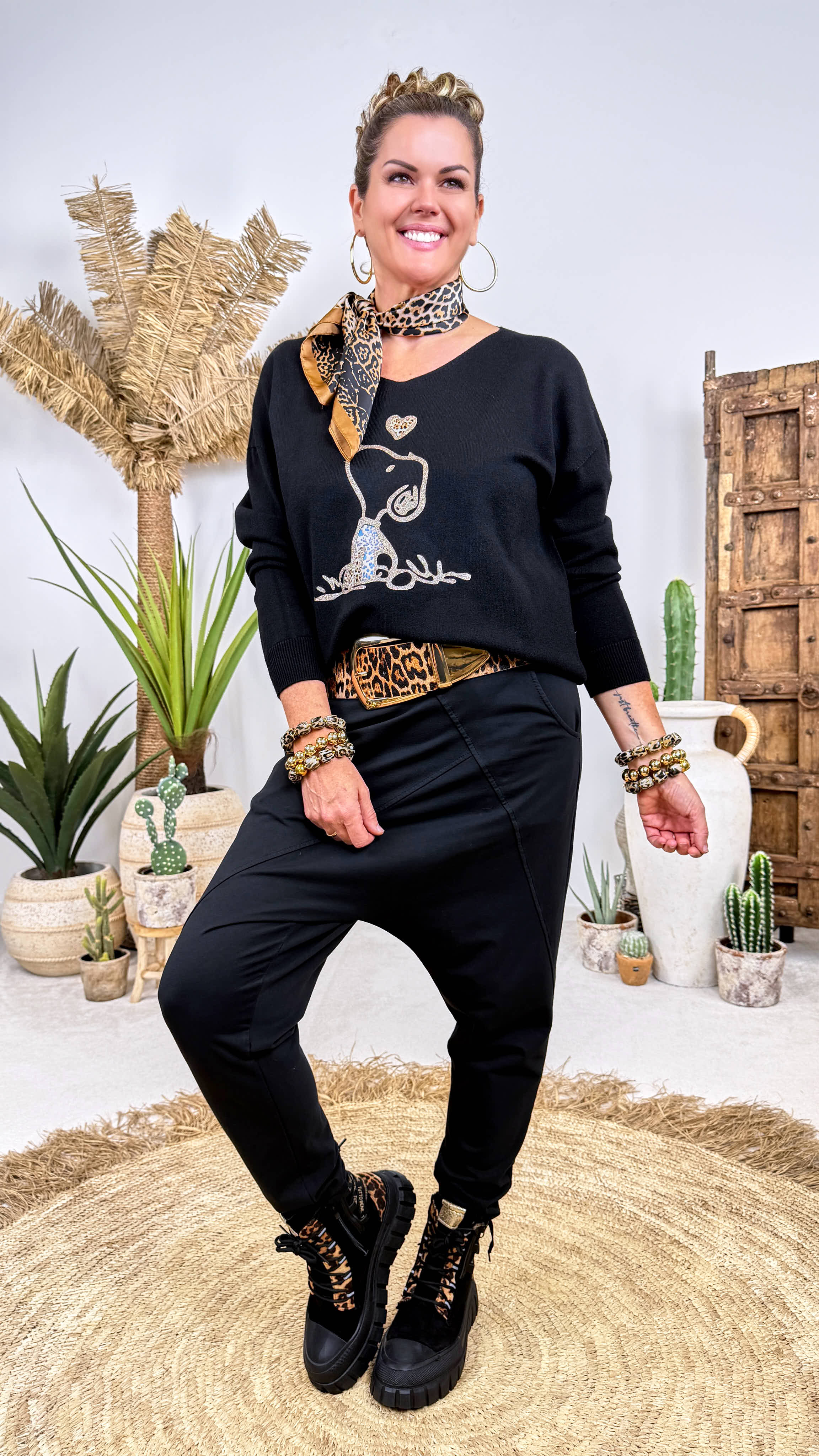 Pullover Starling Heart *Schwarz*