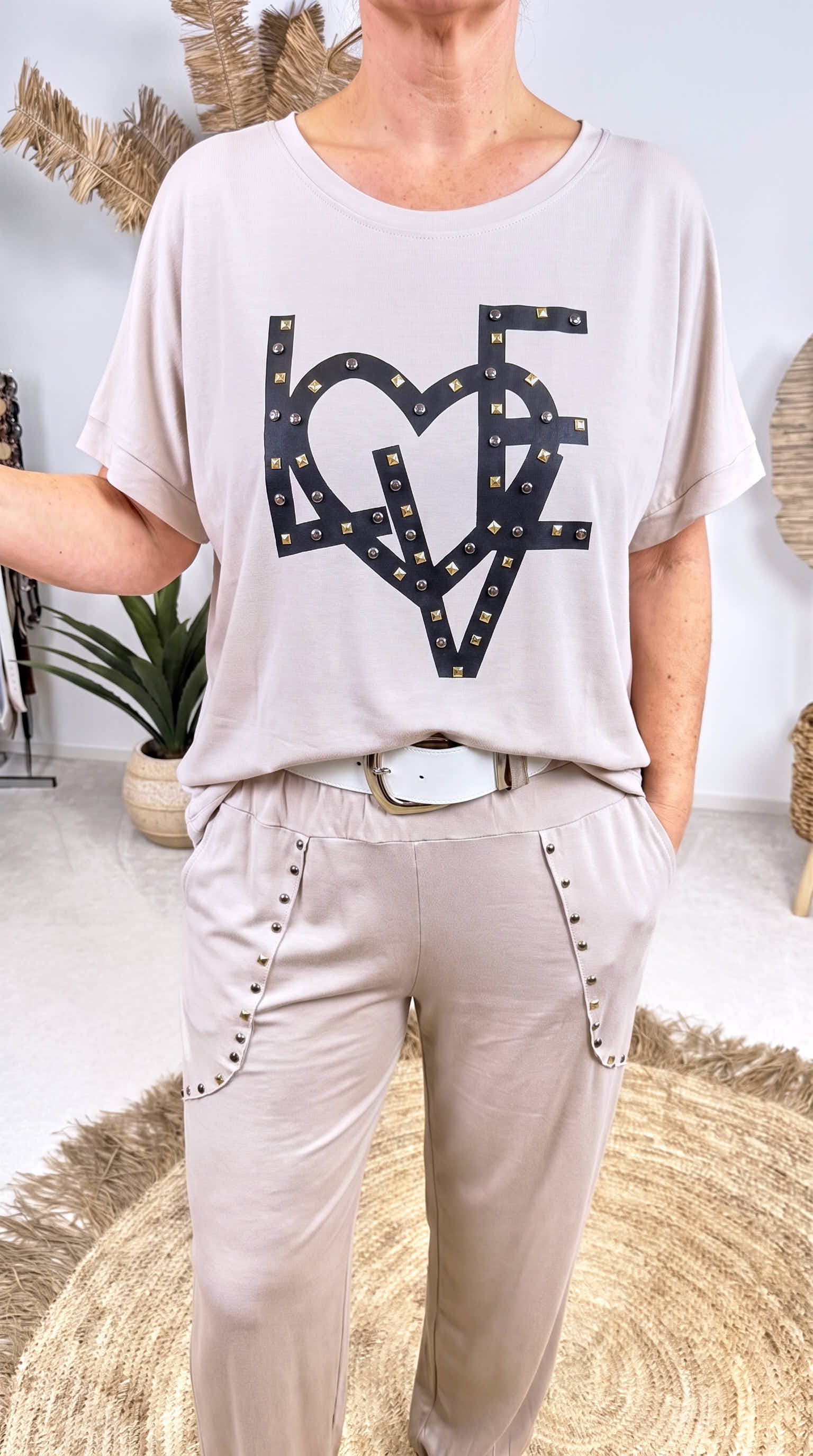 Shirt Copper Heart *Beige*