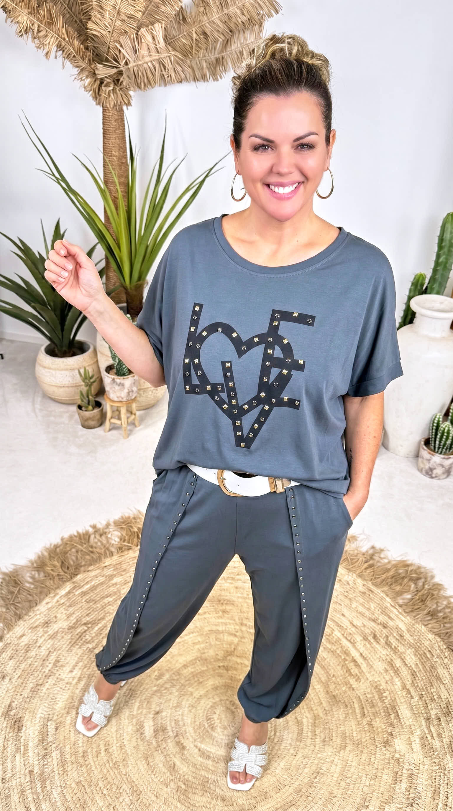 Shirt Copper Heart *Dunkelgrau*