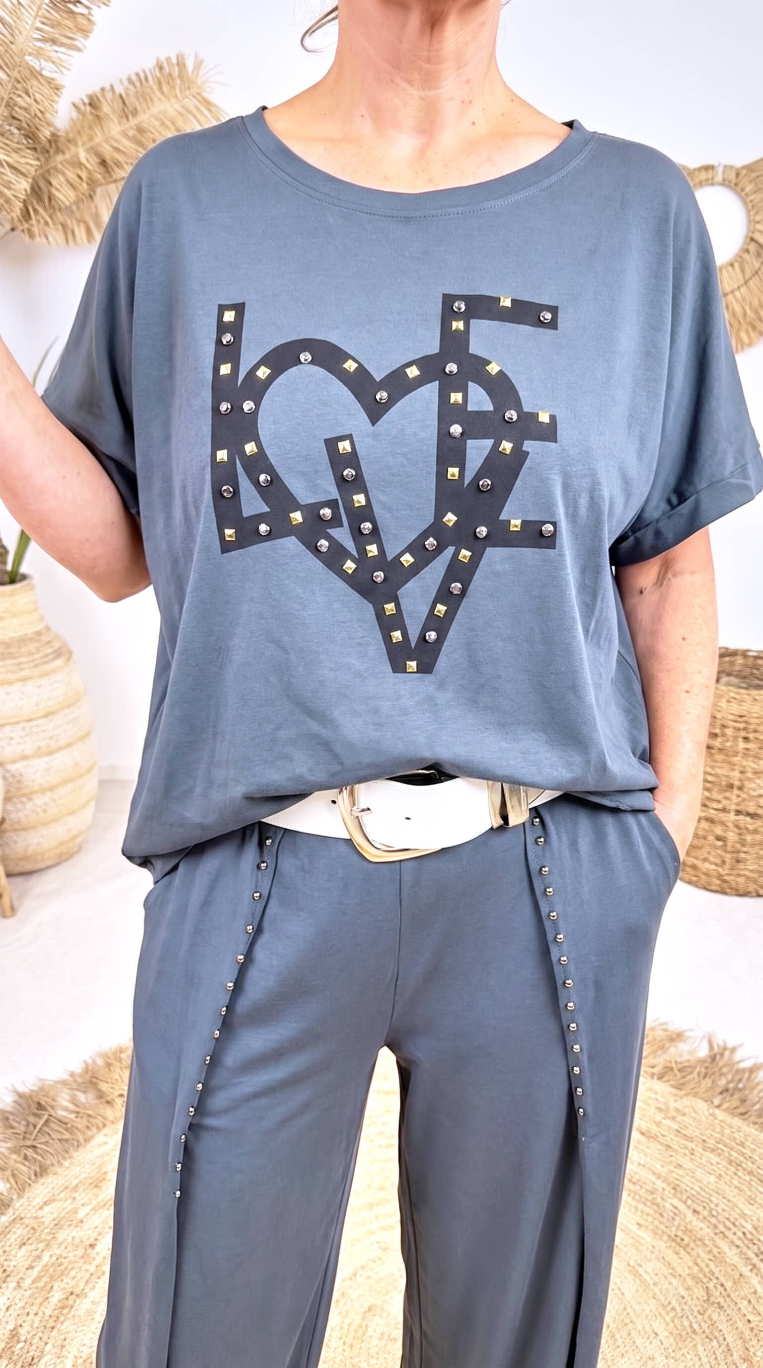 Shirt Copper Heart *Dunkelgrau*