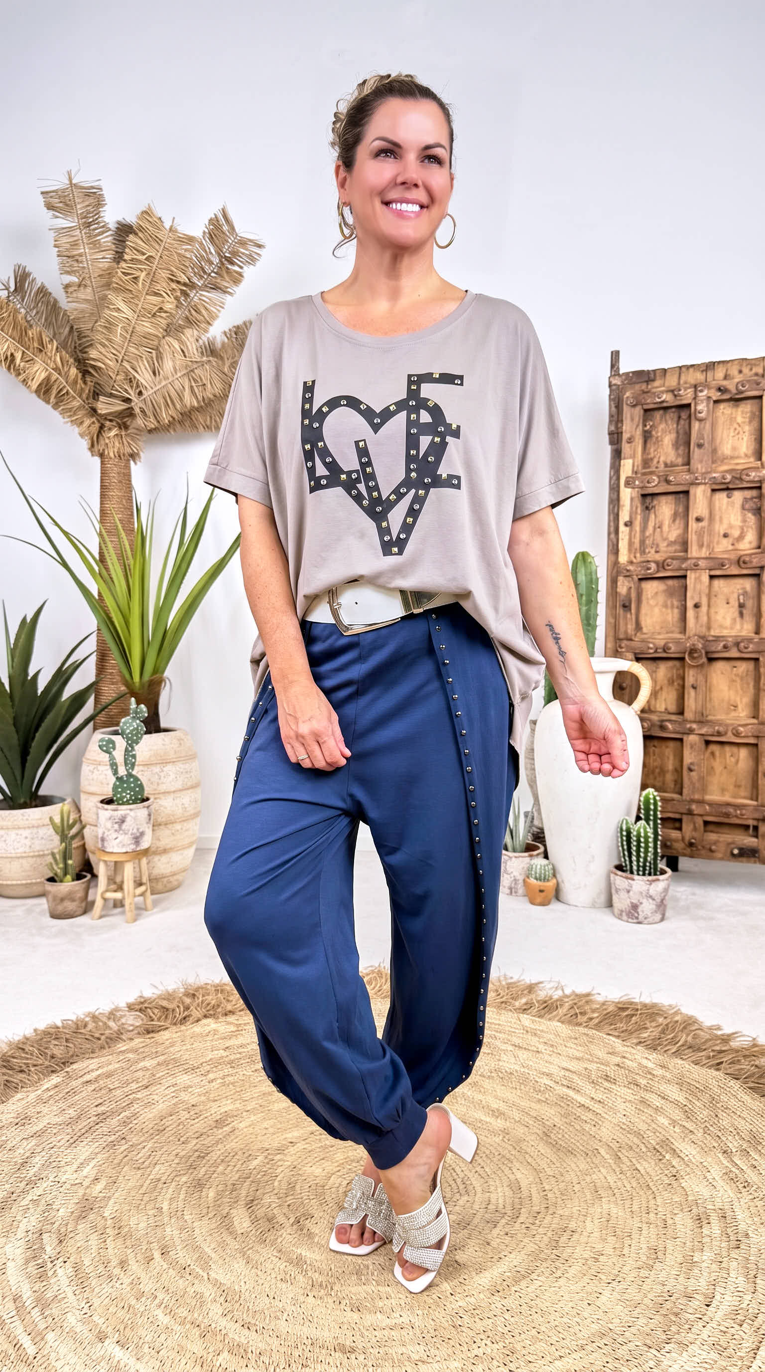 Shirt Copper Heart *Taupe*