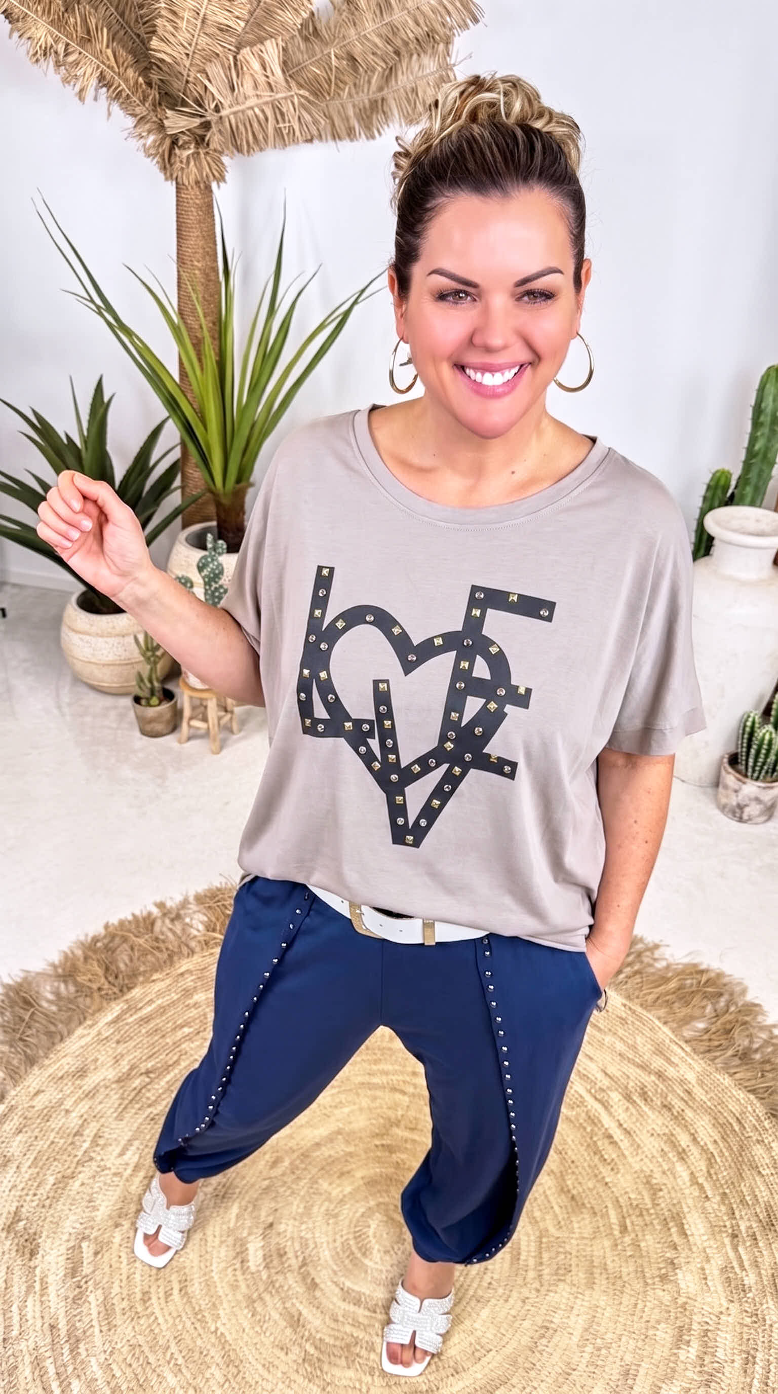 Shirt Copper Heart *Taupe*