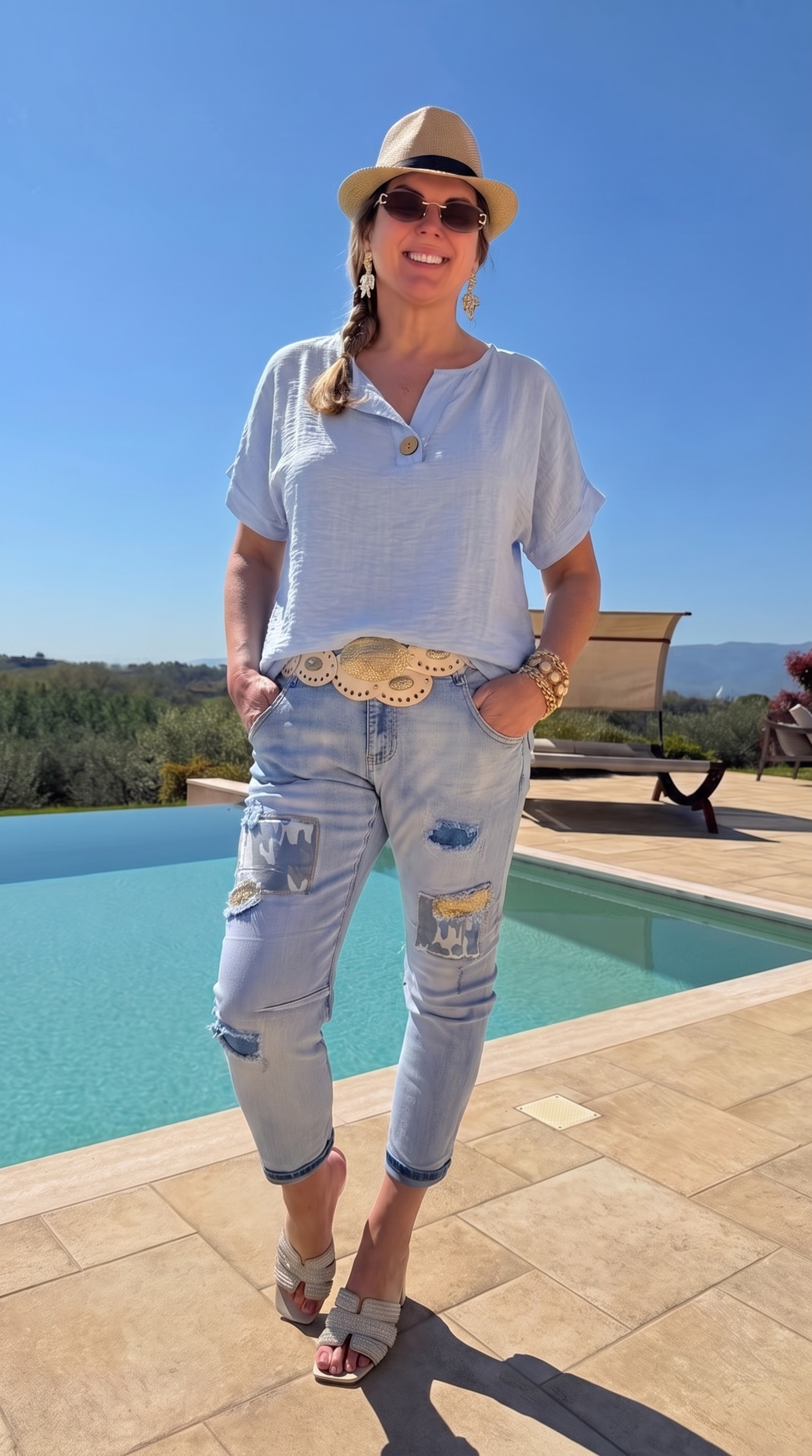 Blusenshirt Bella Ease *Hellblau*