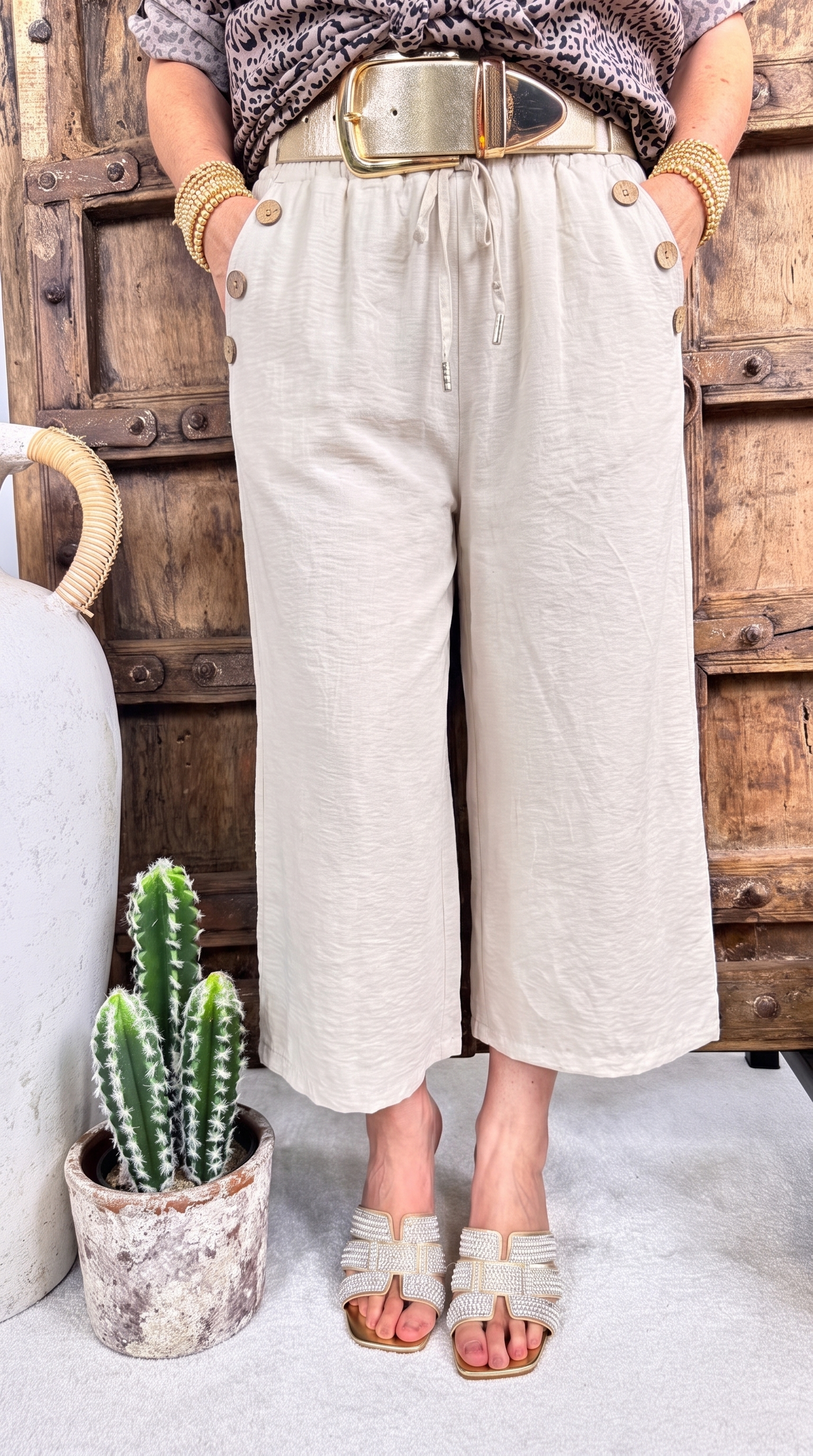 Culotte Hose Lounge Walk *Beige*