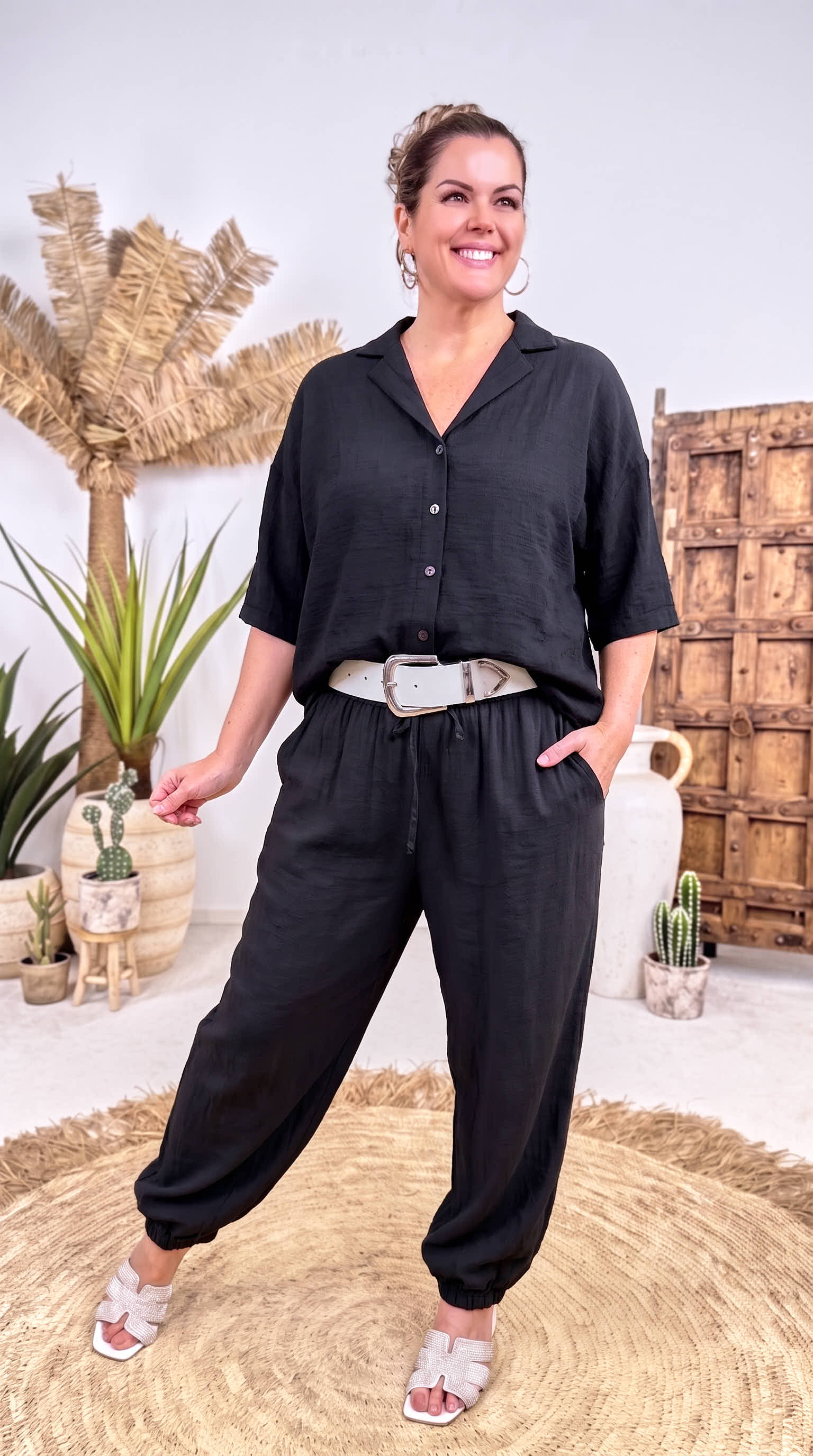 Weite Hose Pamira *Schwarz*