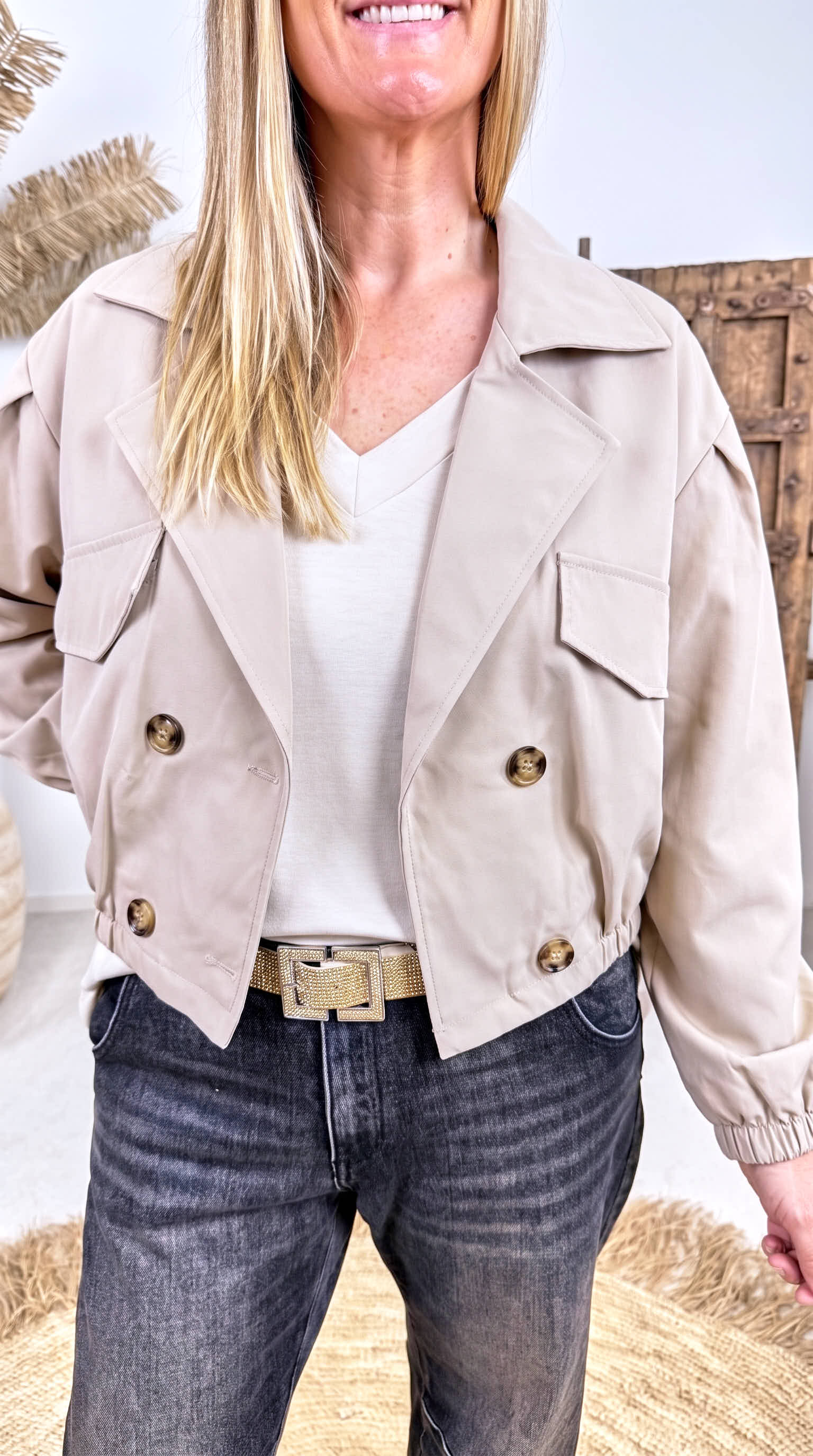 Kurze Jacke Corrinth *Beige*